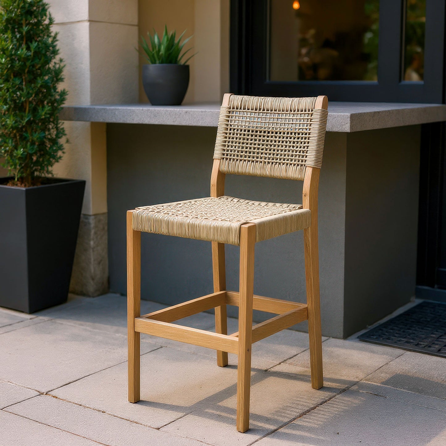 Corde Barstool Beige style shot 2