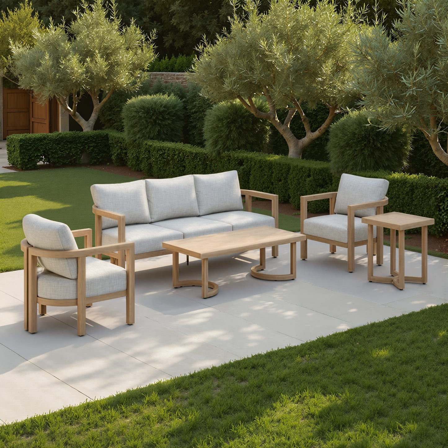 Leto Coffee Table Brown style shot 2