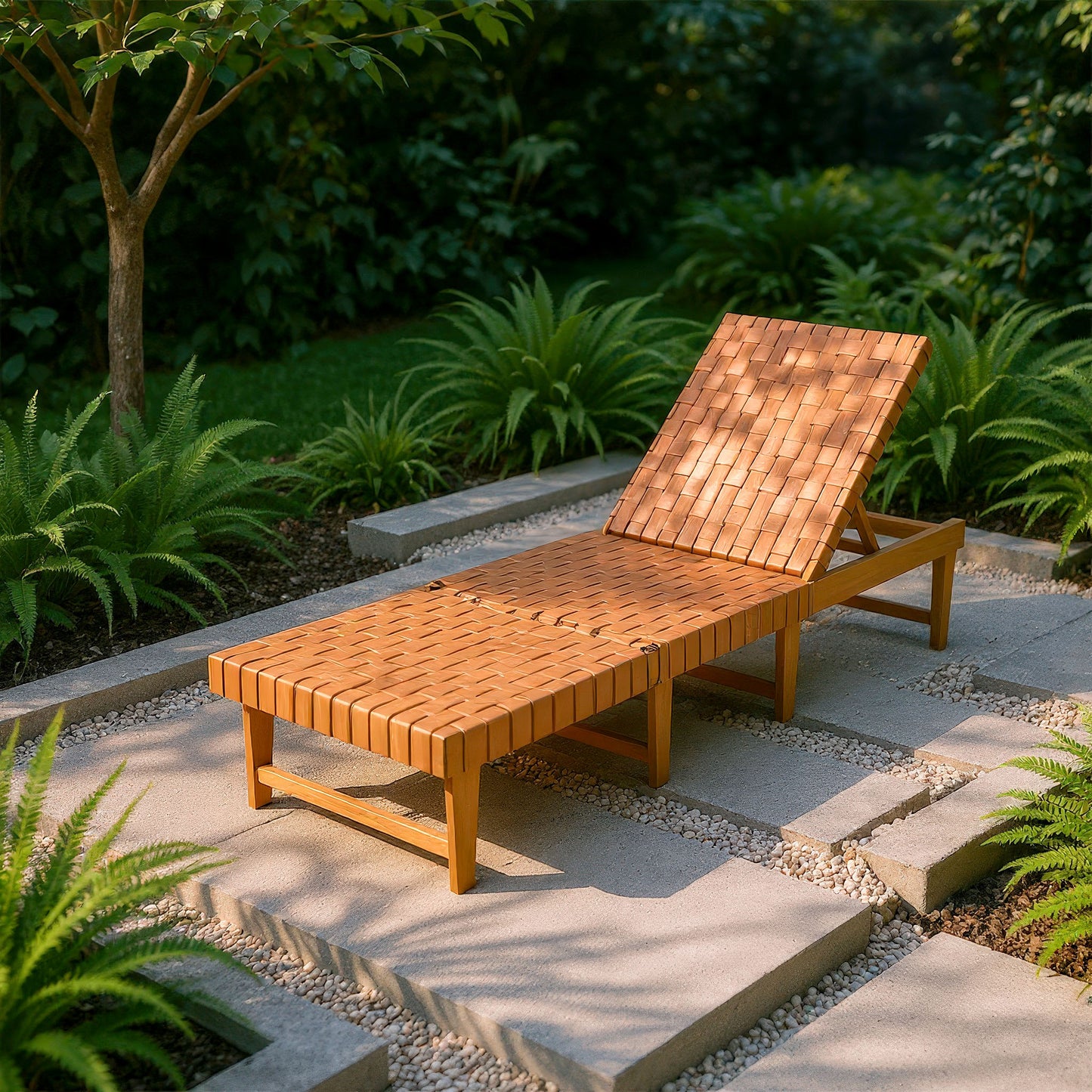 Breath Chaise Lounge Brown style shot 2