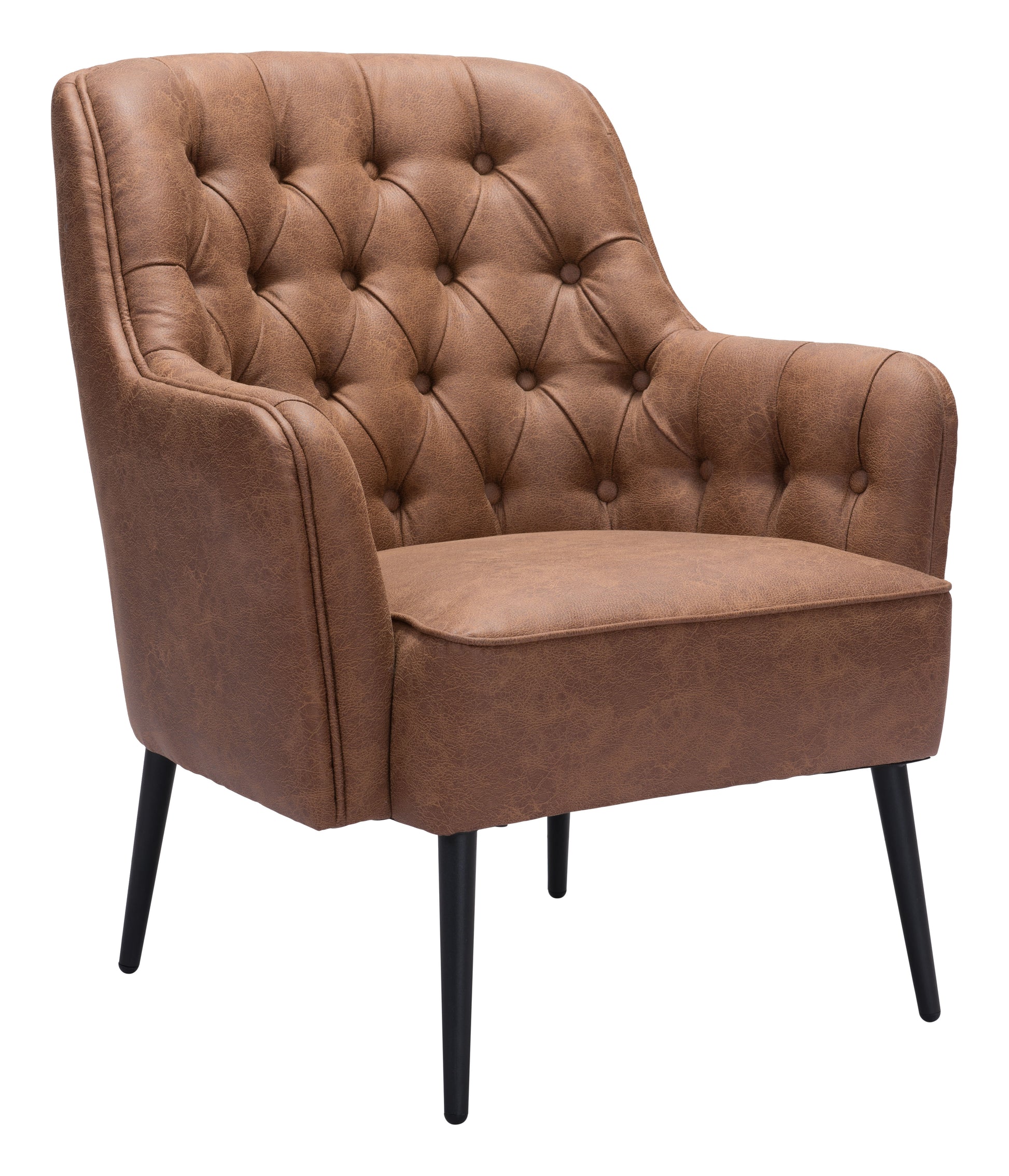 Tasmania Accent Chair Vintage Brown style shot 1