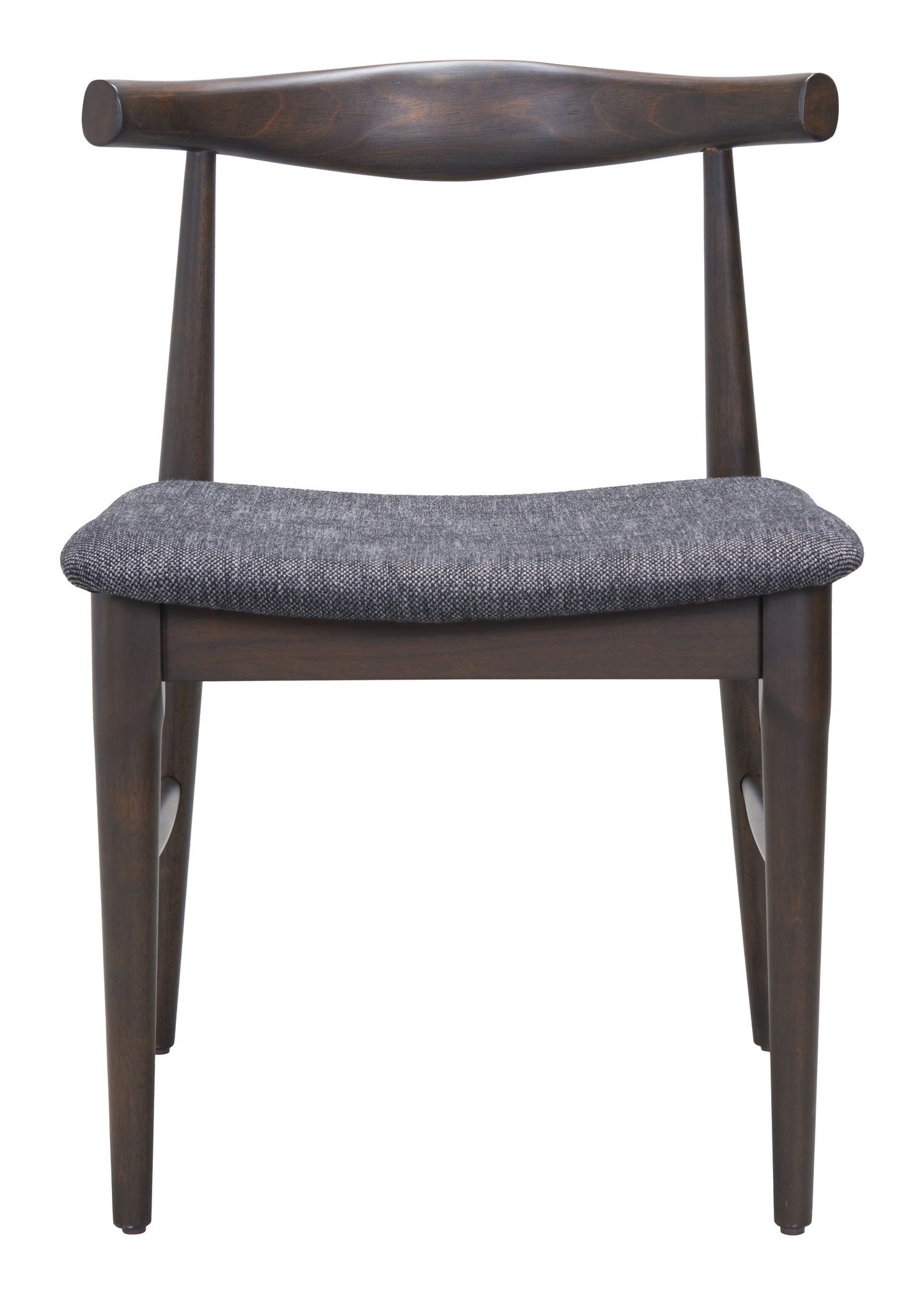Tuzka Dining Chair (Set of 2) Gray & Espresso style shot 2