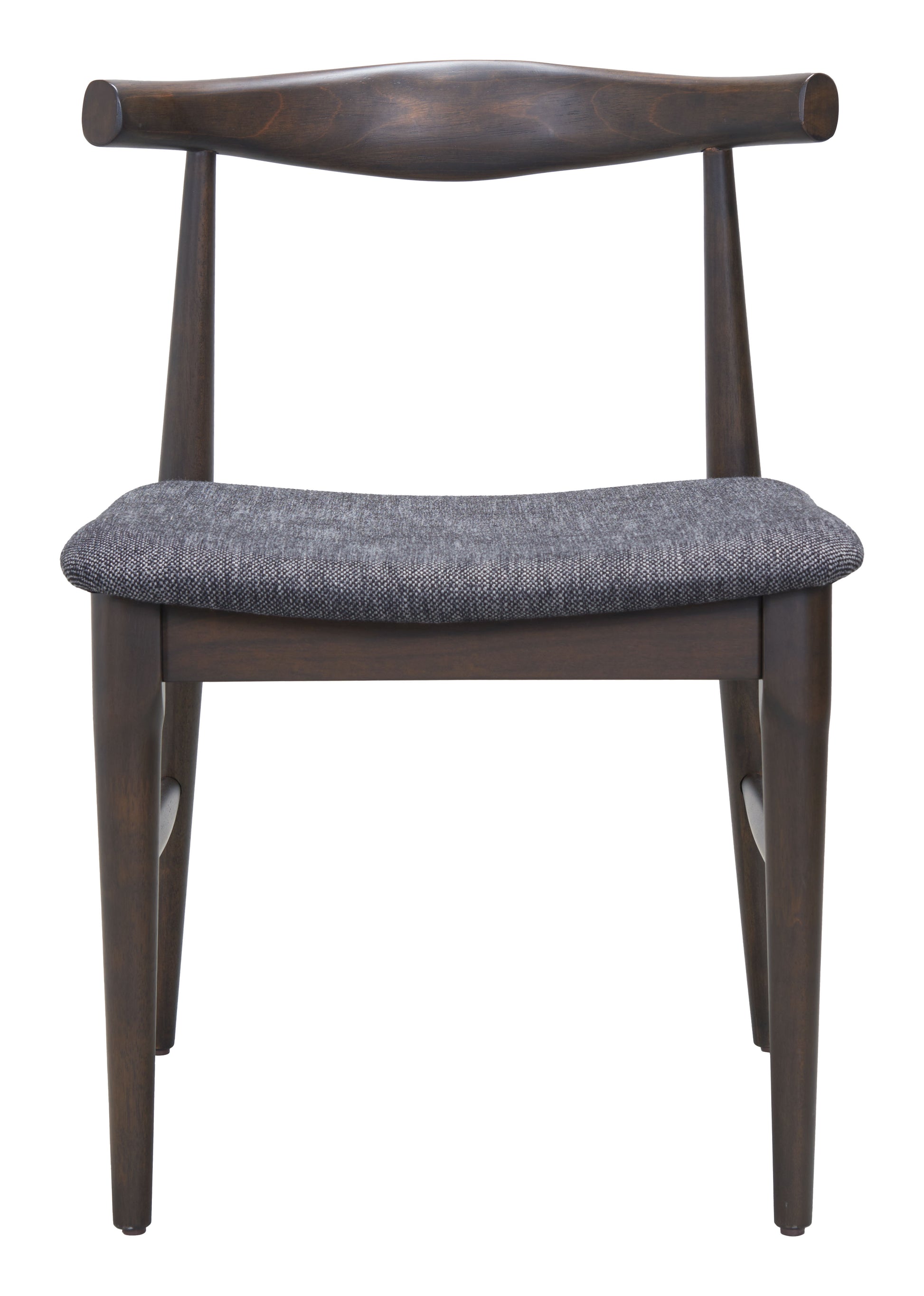 Tuzka Dining Chair (Set of 2) Gray & Espresso style shot 2