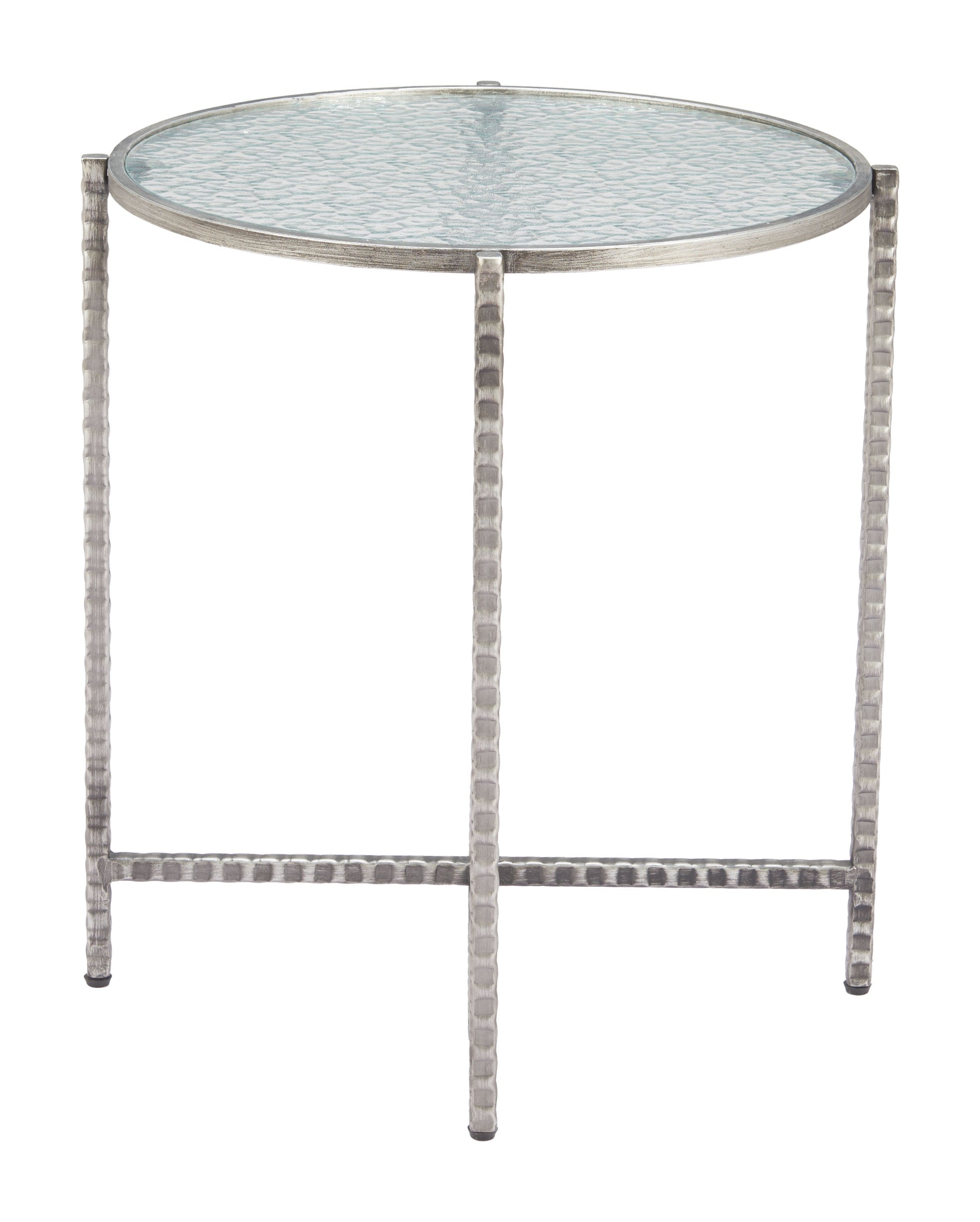 Vetro Side Table Silver style shot 1
