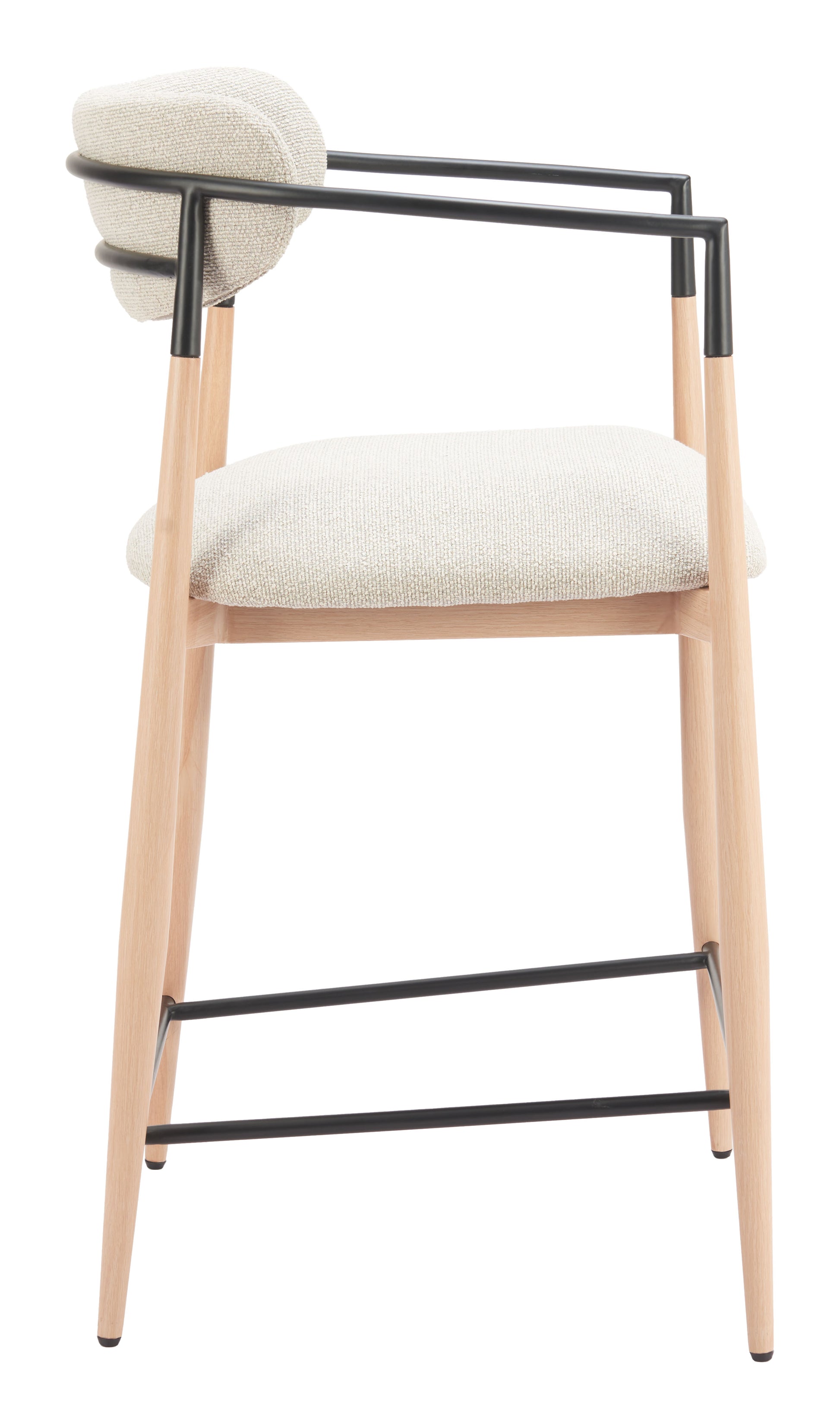 Equinox Counter Stool Oyster Gray & Natural style shot 1