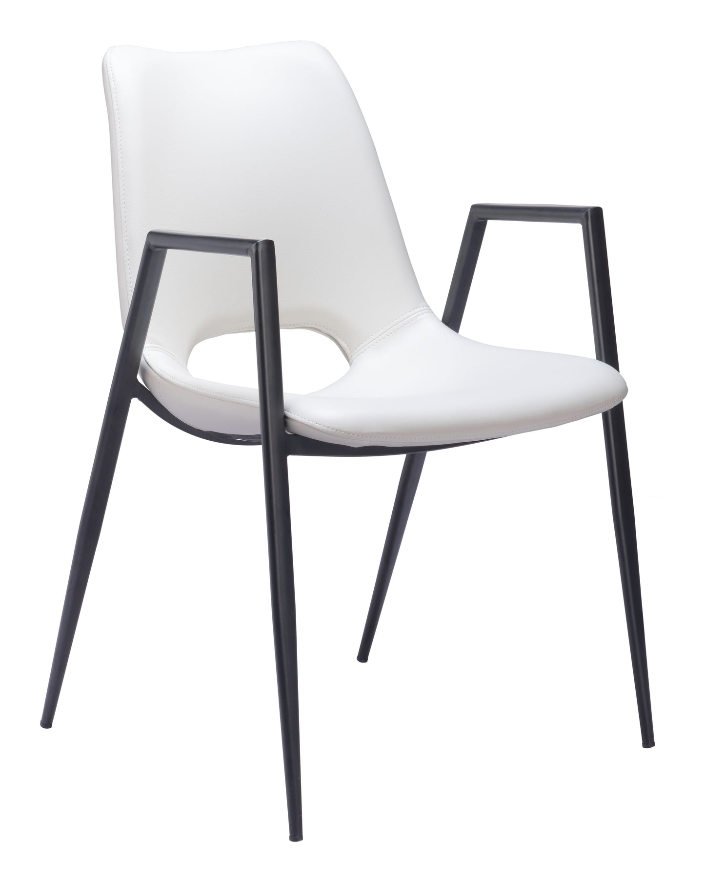 Desi Dining Chair (Set of 2) White style shot 2