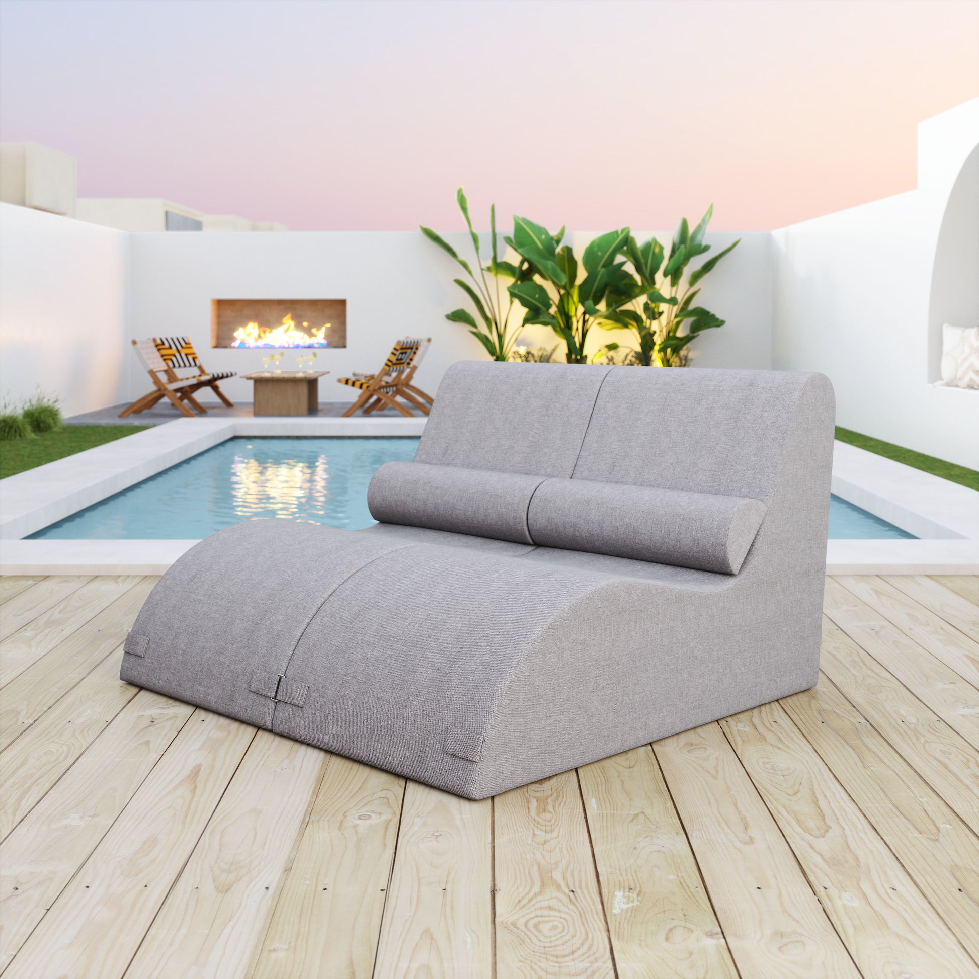 Luanda Chaise Lounge Gray style shot 1