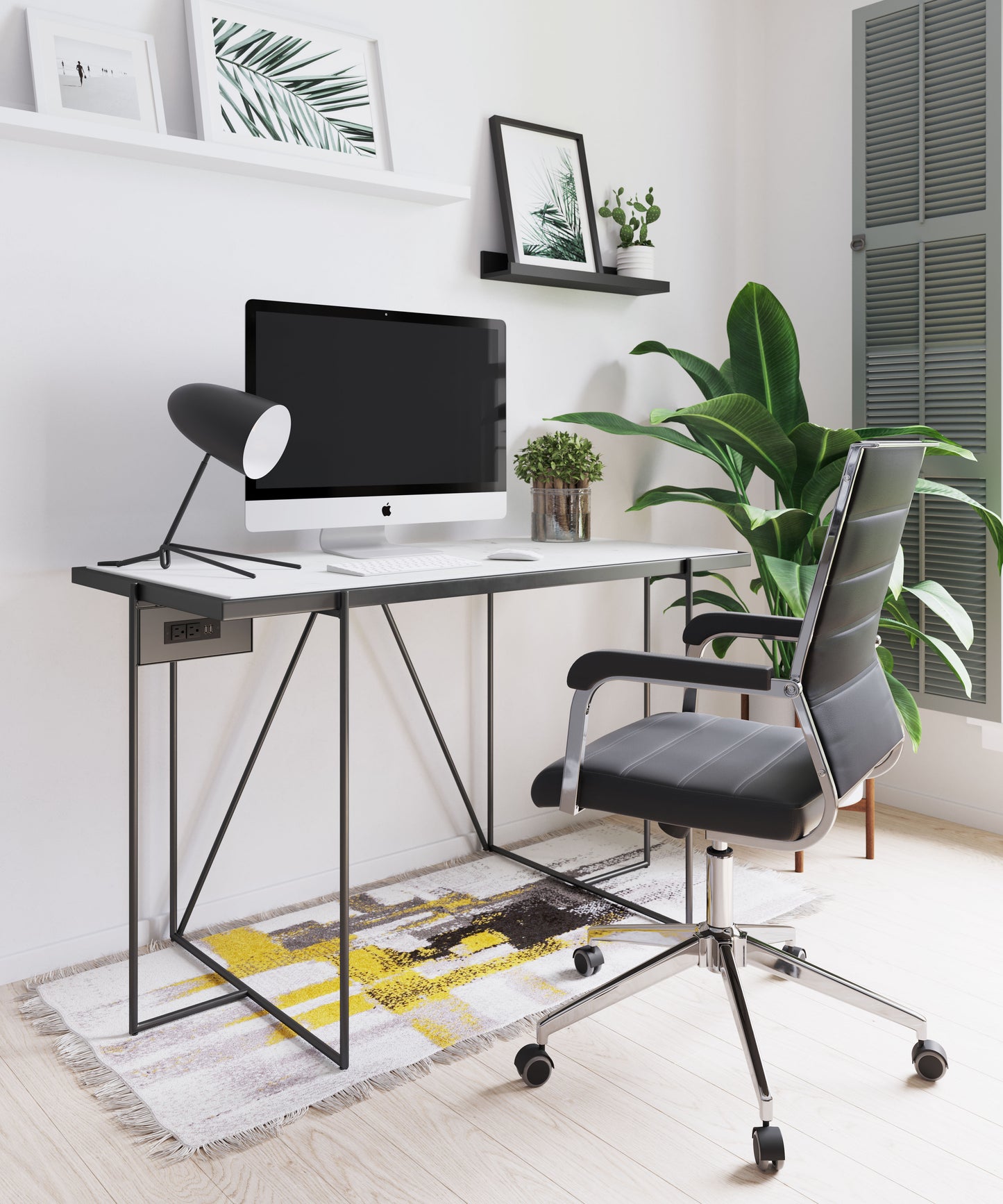 Liderato Office Chair Black style shot 1