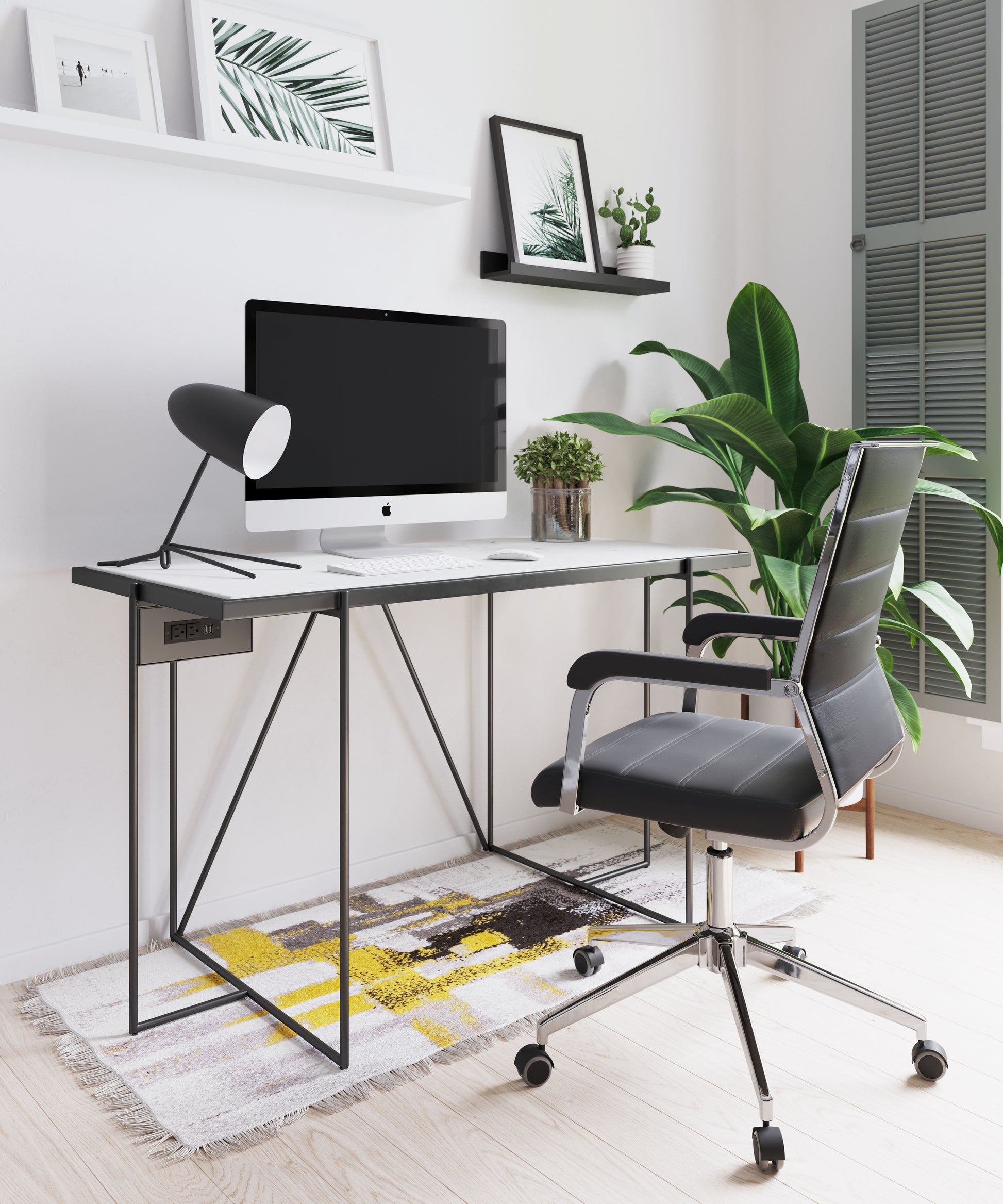 Liderato Office Chair Black style shot 1