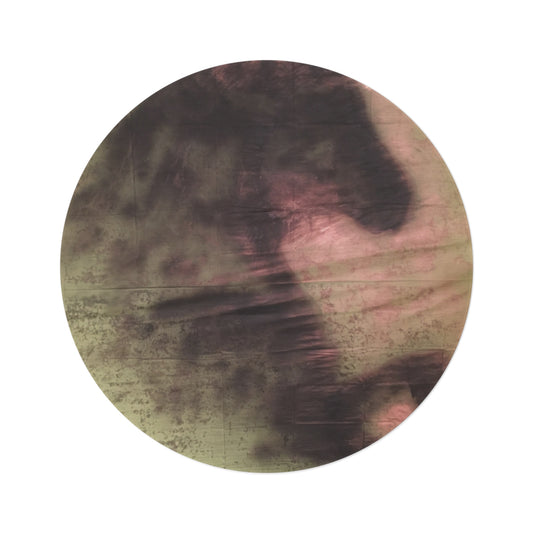Round Rug - Neutral Horse Painting Design