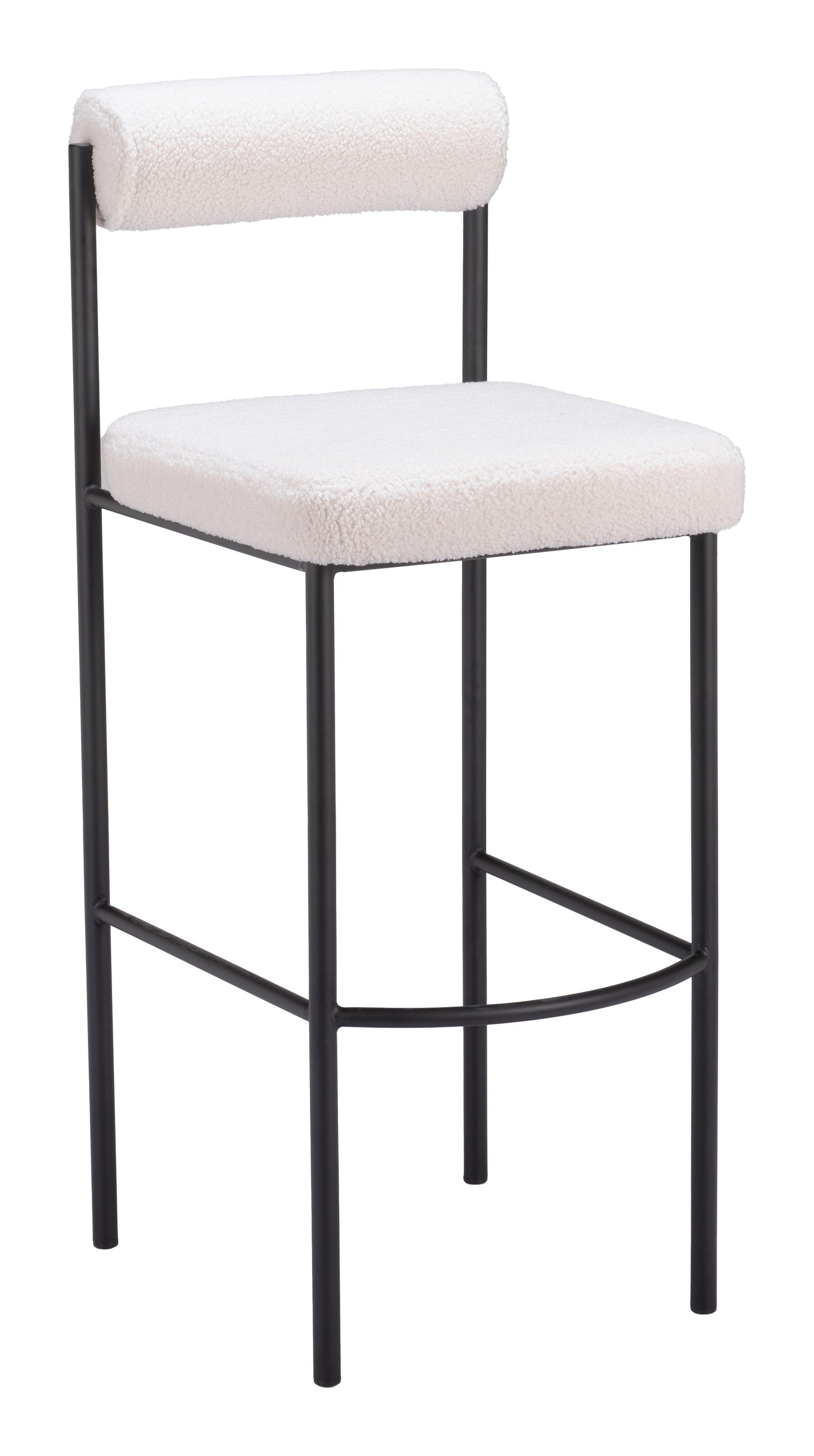 Livorno Barstool (Set of 2) Ivory style shot 2