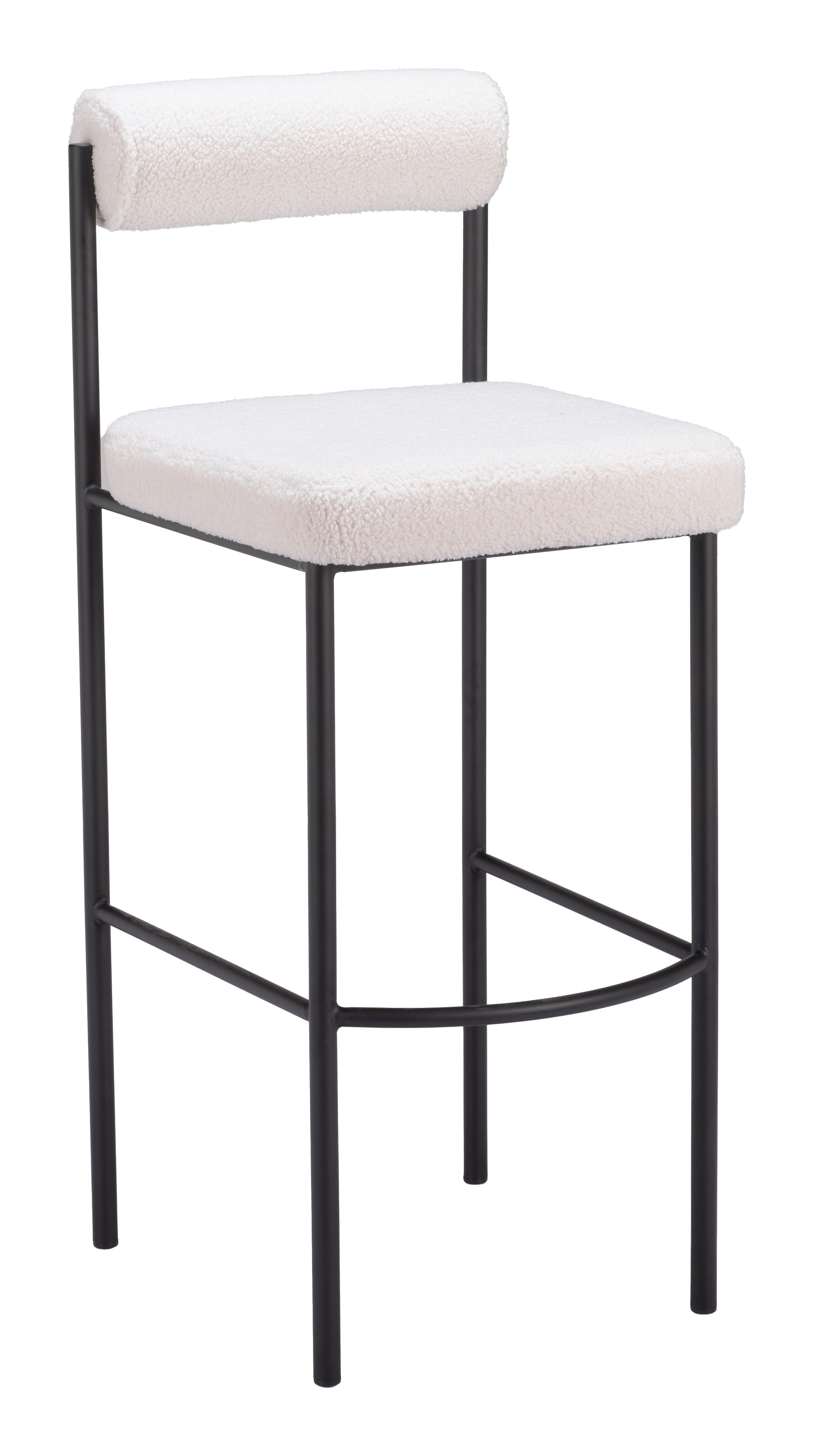 Livorno Barstool (Set of 2) Ivory style shot 2