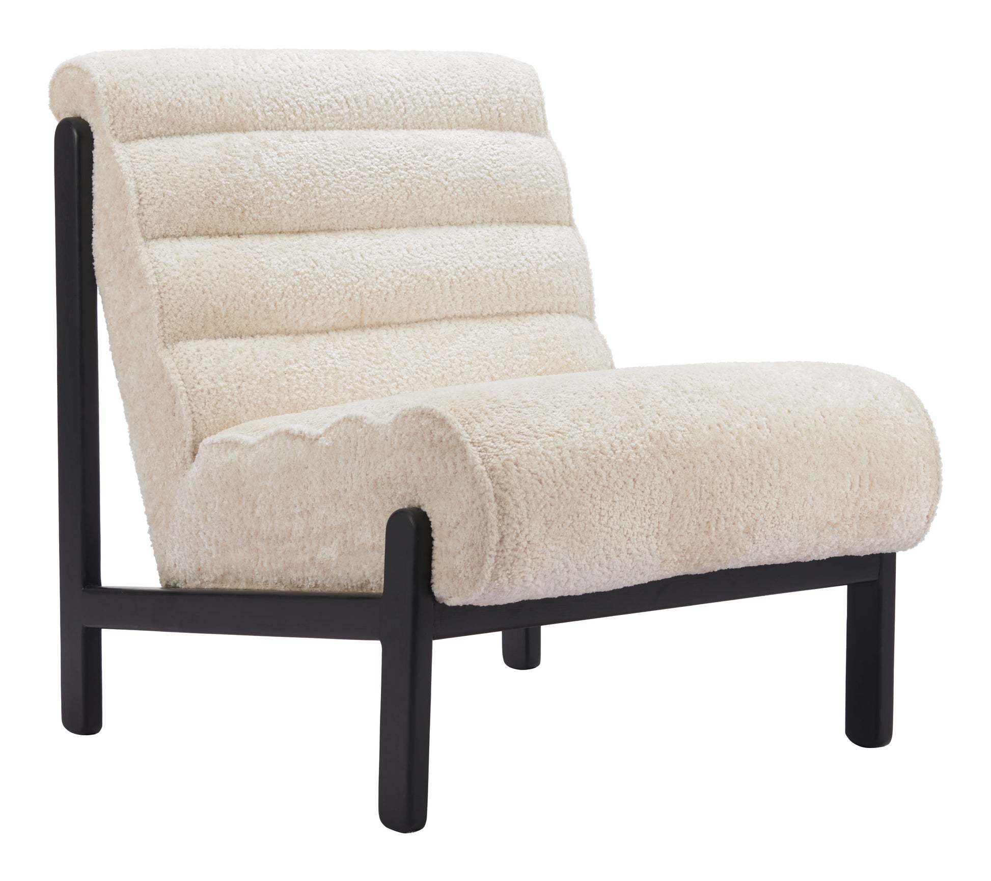 Maki Accent Chair Beige style shot 1