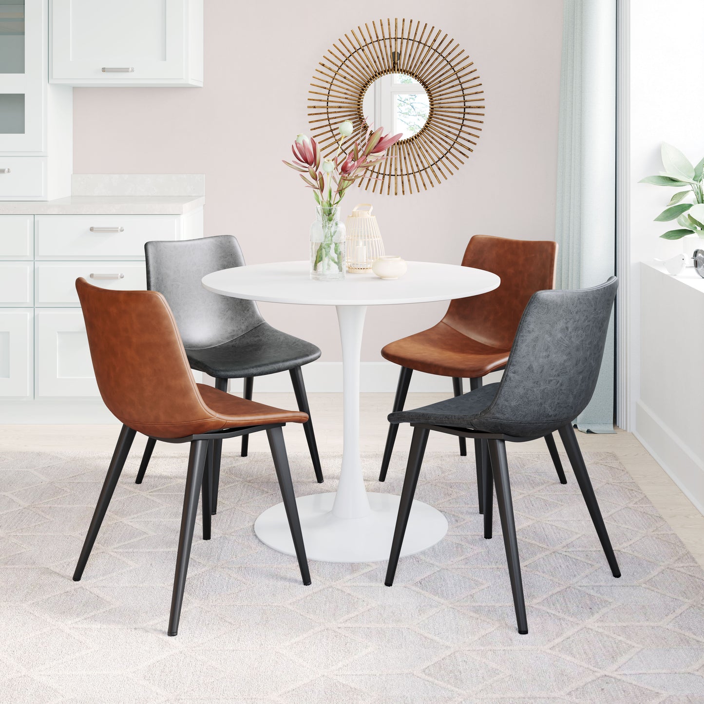 Opus Dining Table White style shot 2