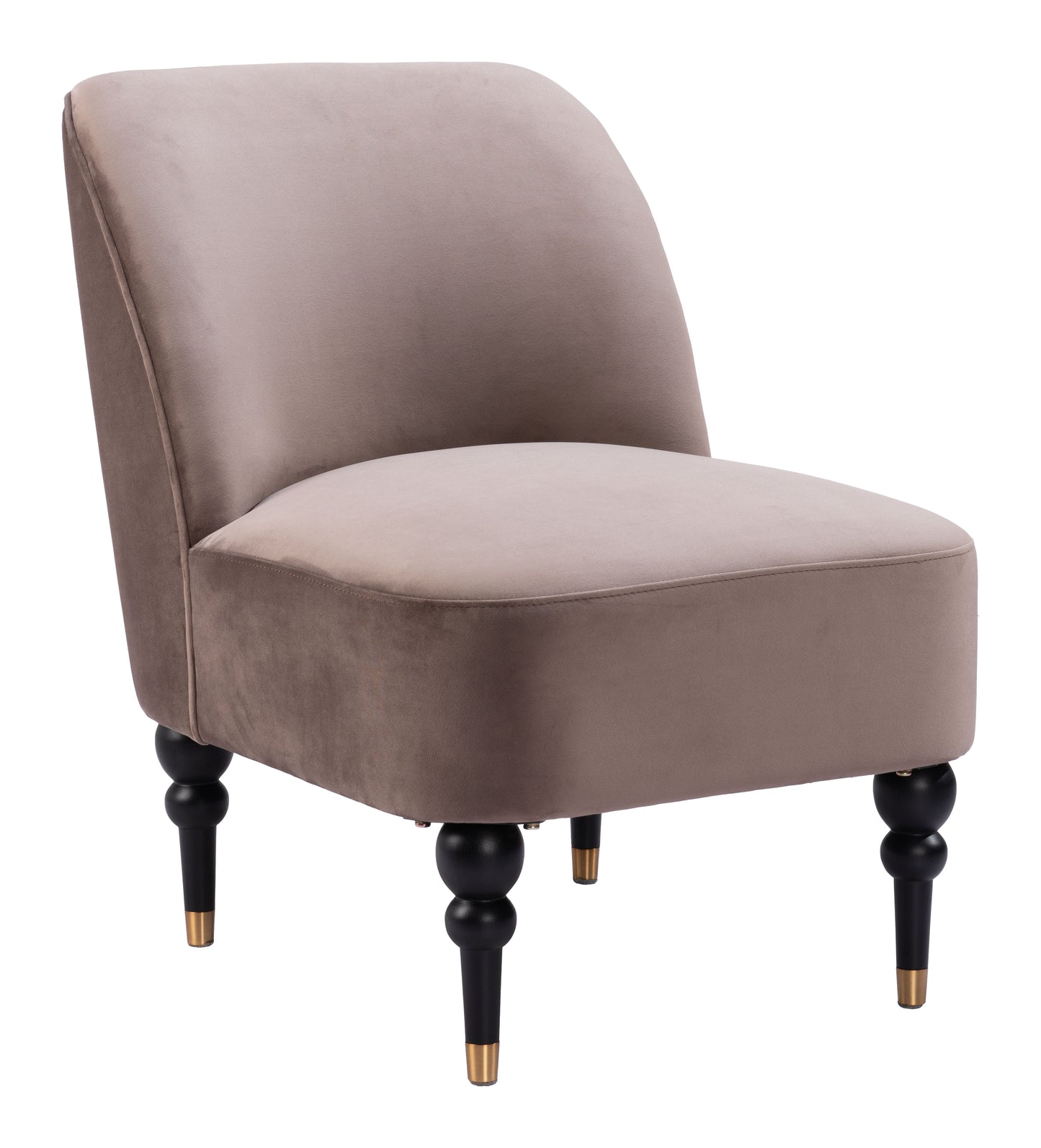 Bintulu Accent Chair Taupe style shot 2