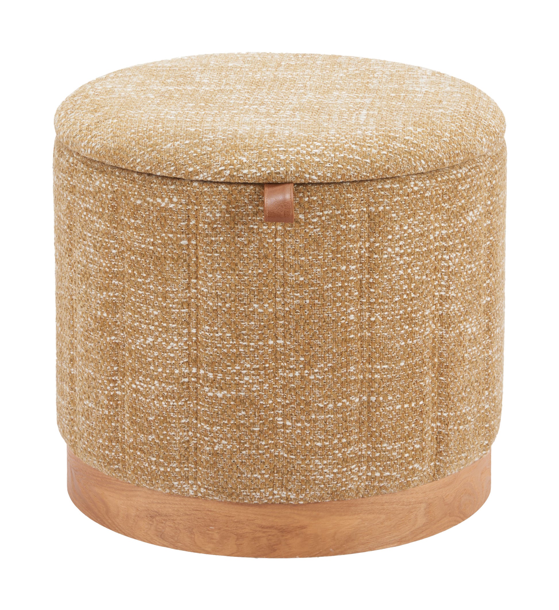Fije Storage Ottoman Oat Yellow style shot 2