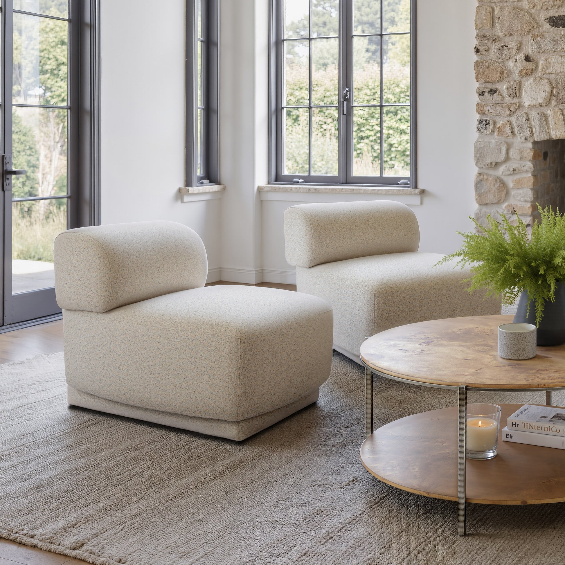Anese Accent Chair Multigrain Beige