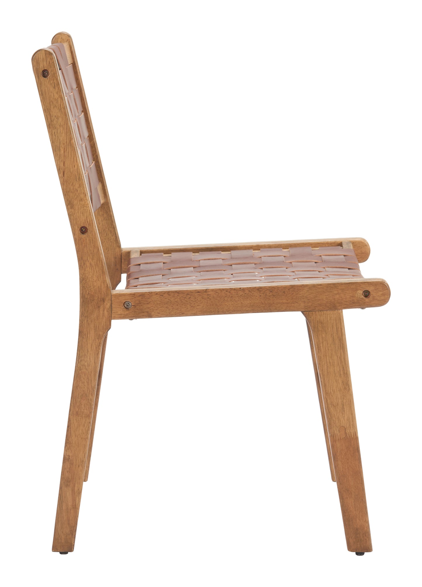 Feder Dining Chair (Set of 2) Brown style shot 1
