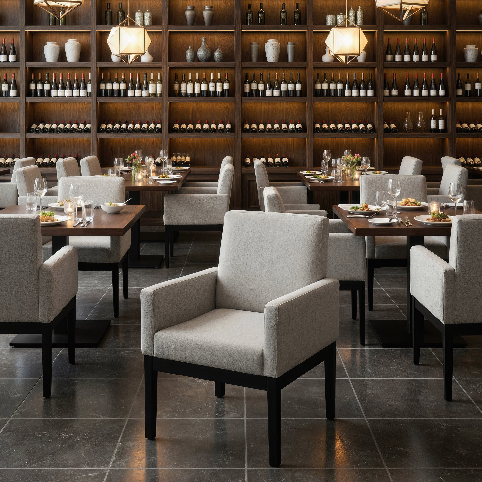 Senzil Dining Chair Gray style shot 2