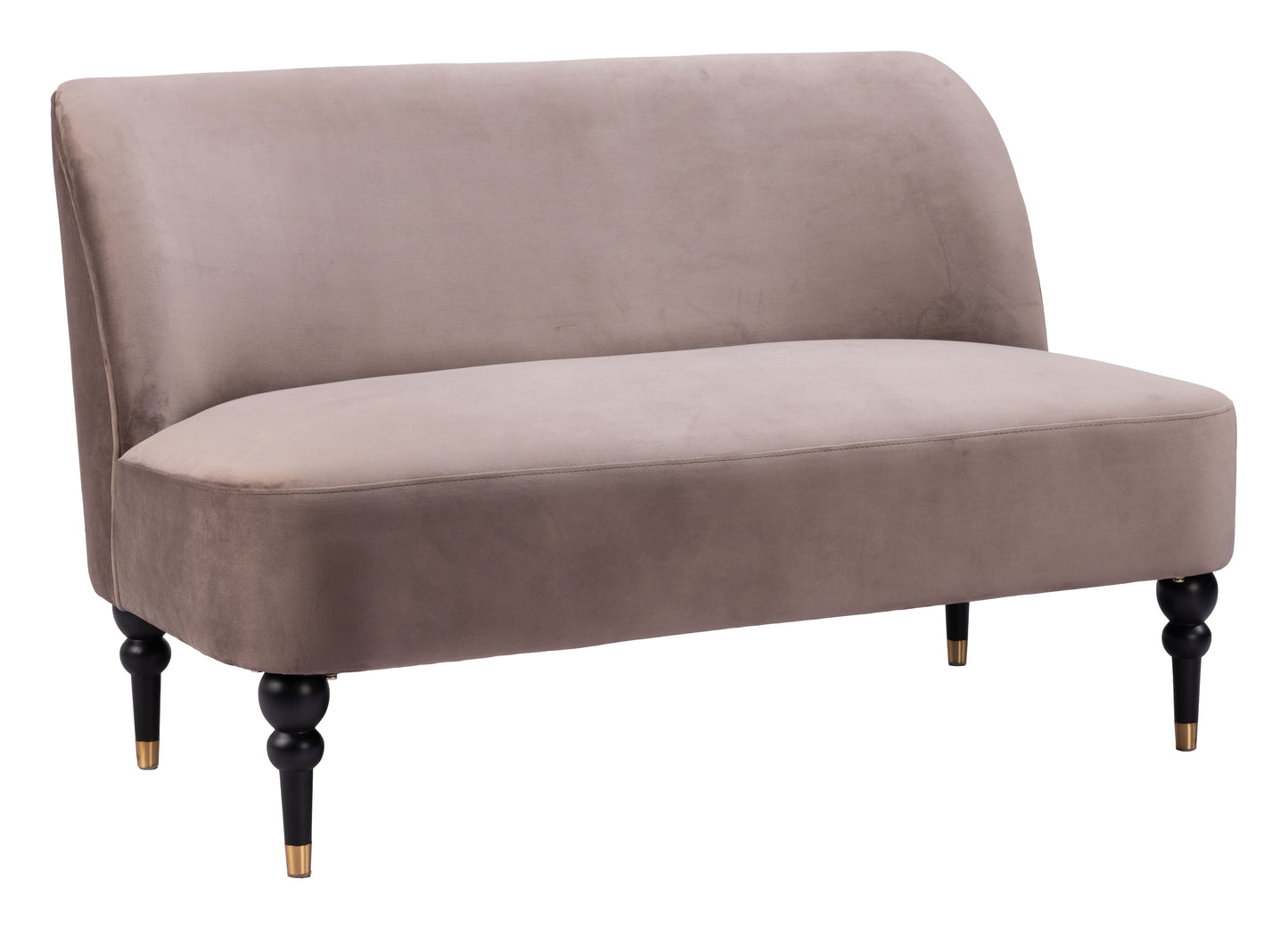Bintulu Loveseat Taupe style shot 2