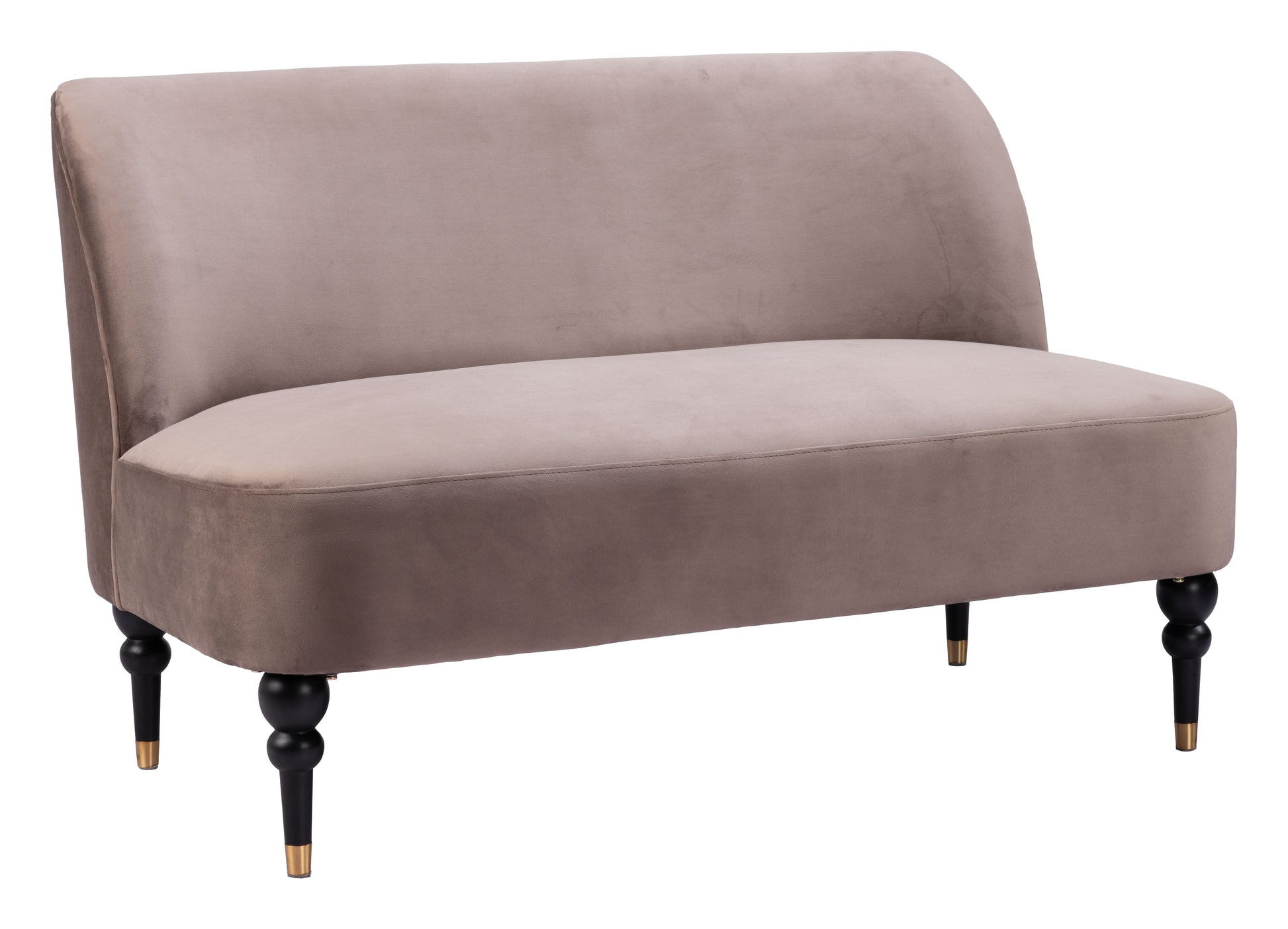 Bintulu Loveseat Taupe style shot 2