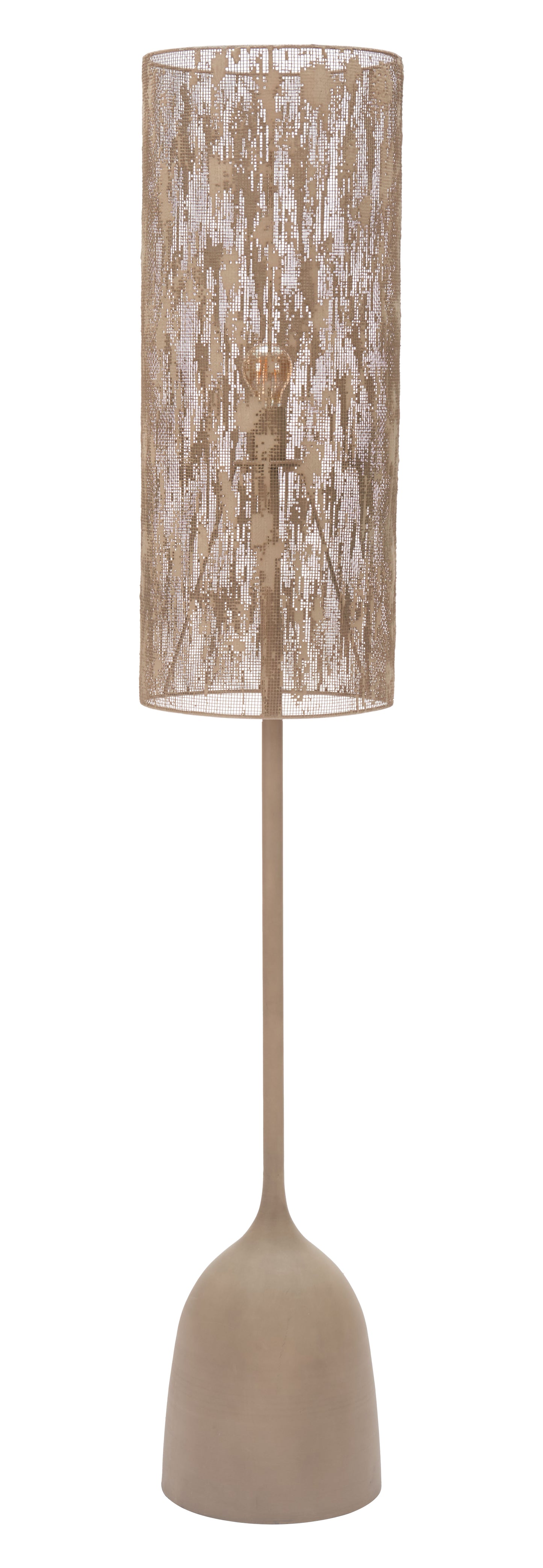 Buff Floor Lamp Taupe style shot 1