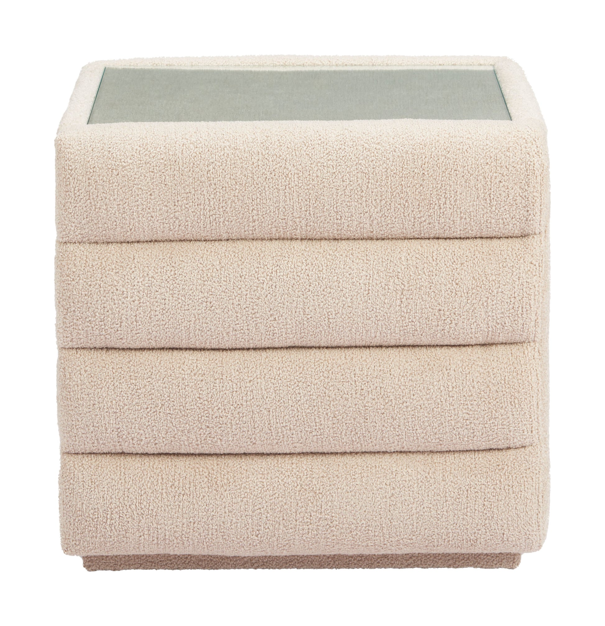 Soffice Nightstand Beige style shot 1