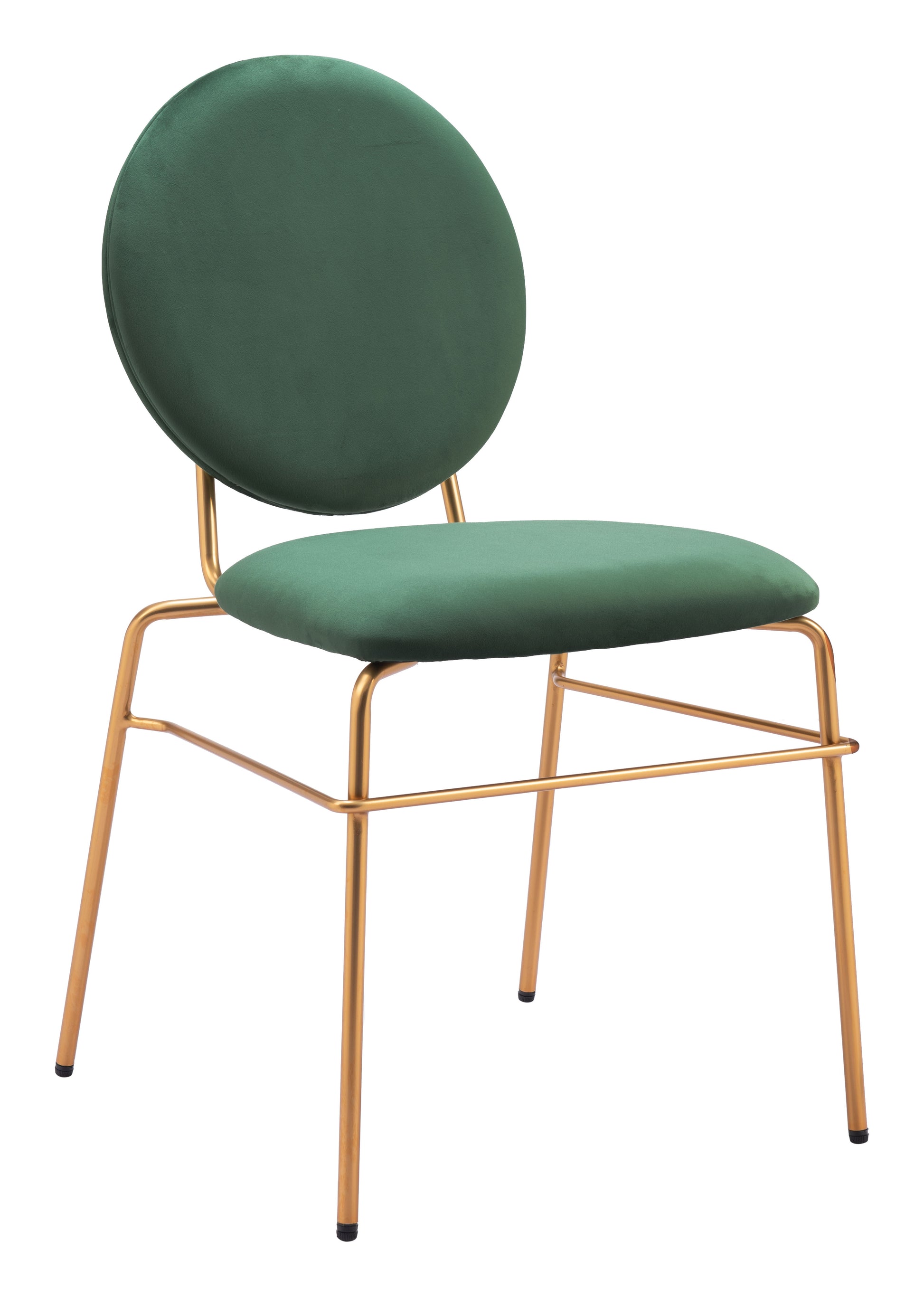 Odessa Dining Chair (Set of 2) Green & Gold style shot 2