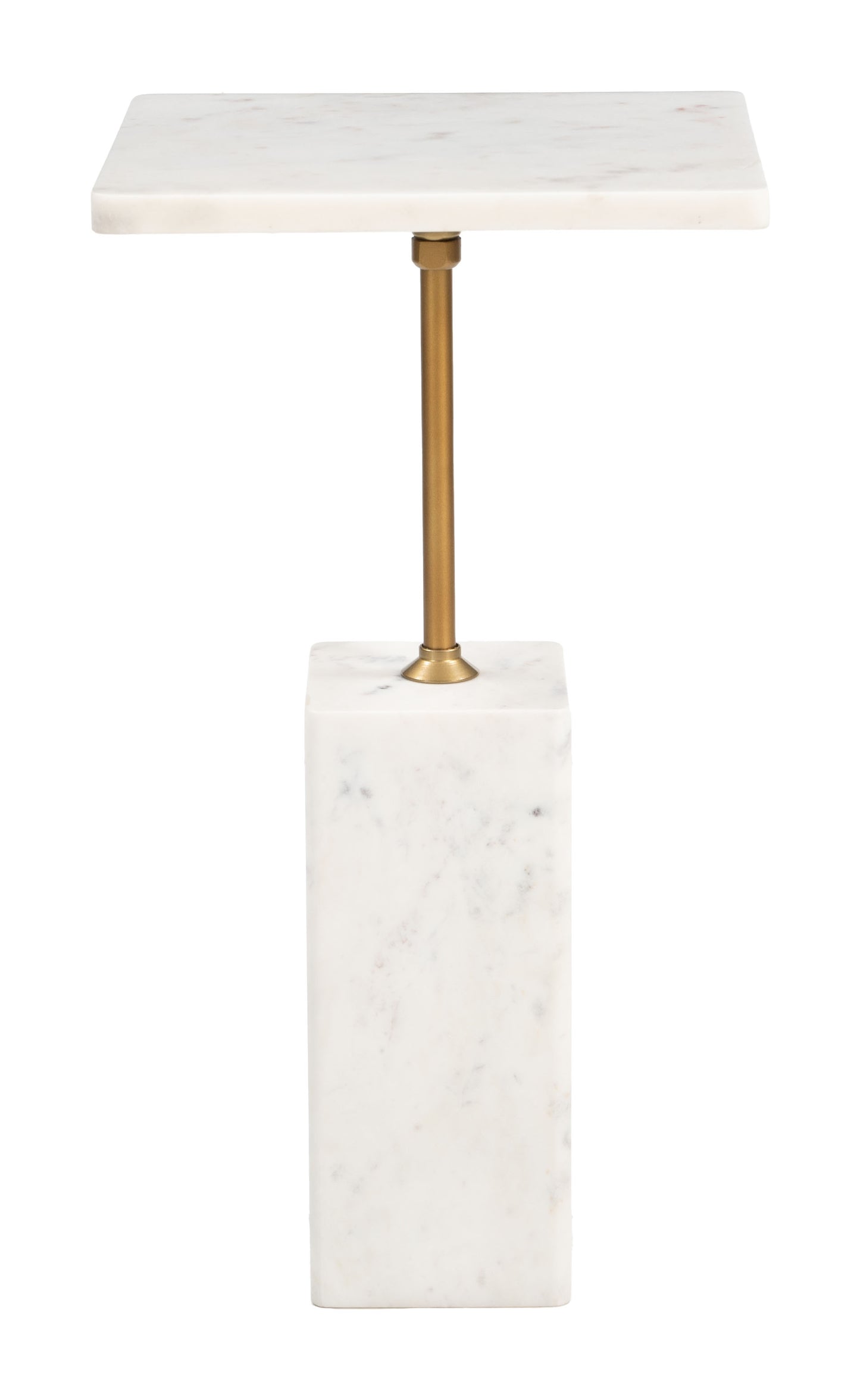 Naht Side Table White style shot 1