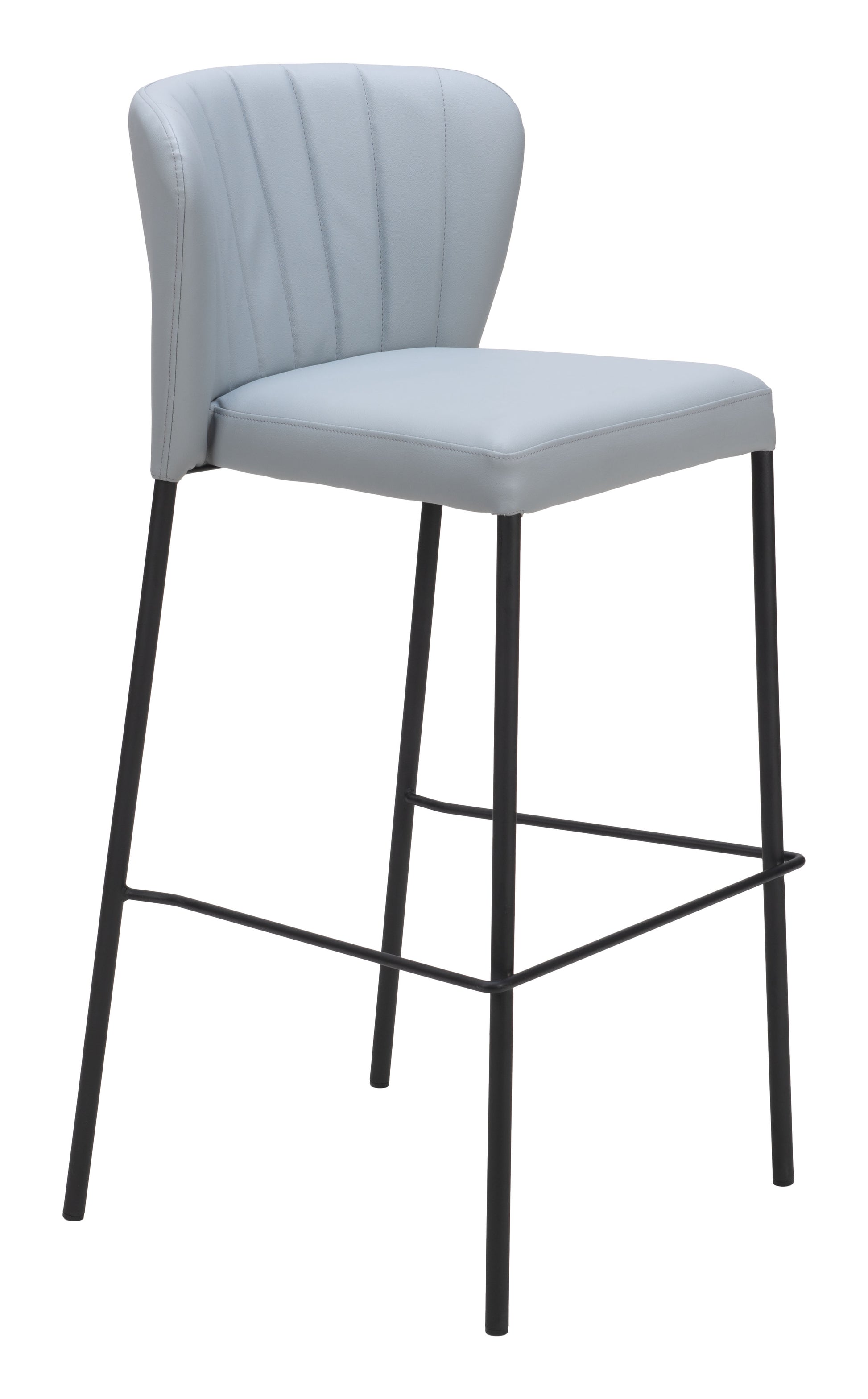 Linz Barstool (Set of 2) Gray style shot 1