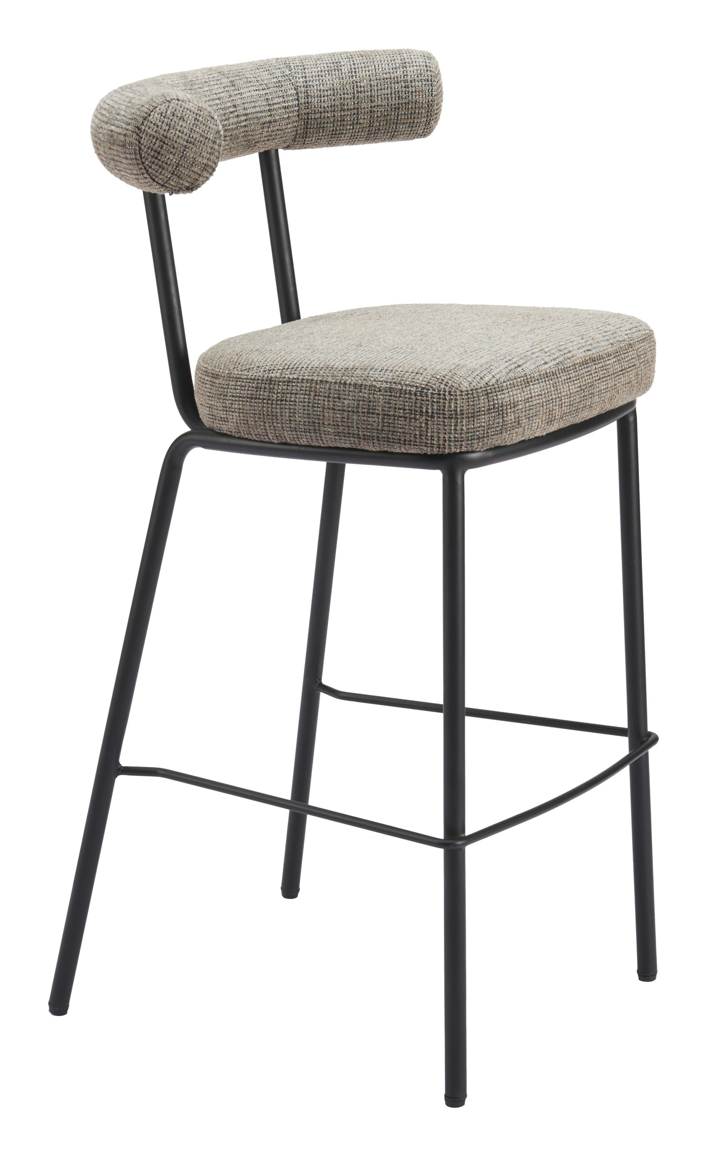 Kede Barstool Green Tweed style shot 2
