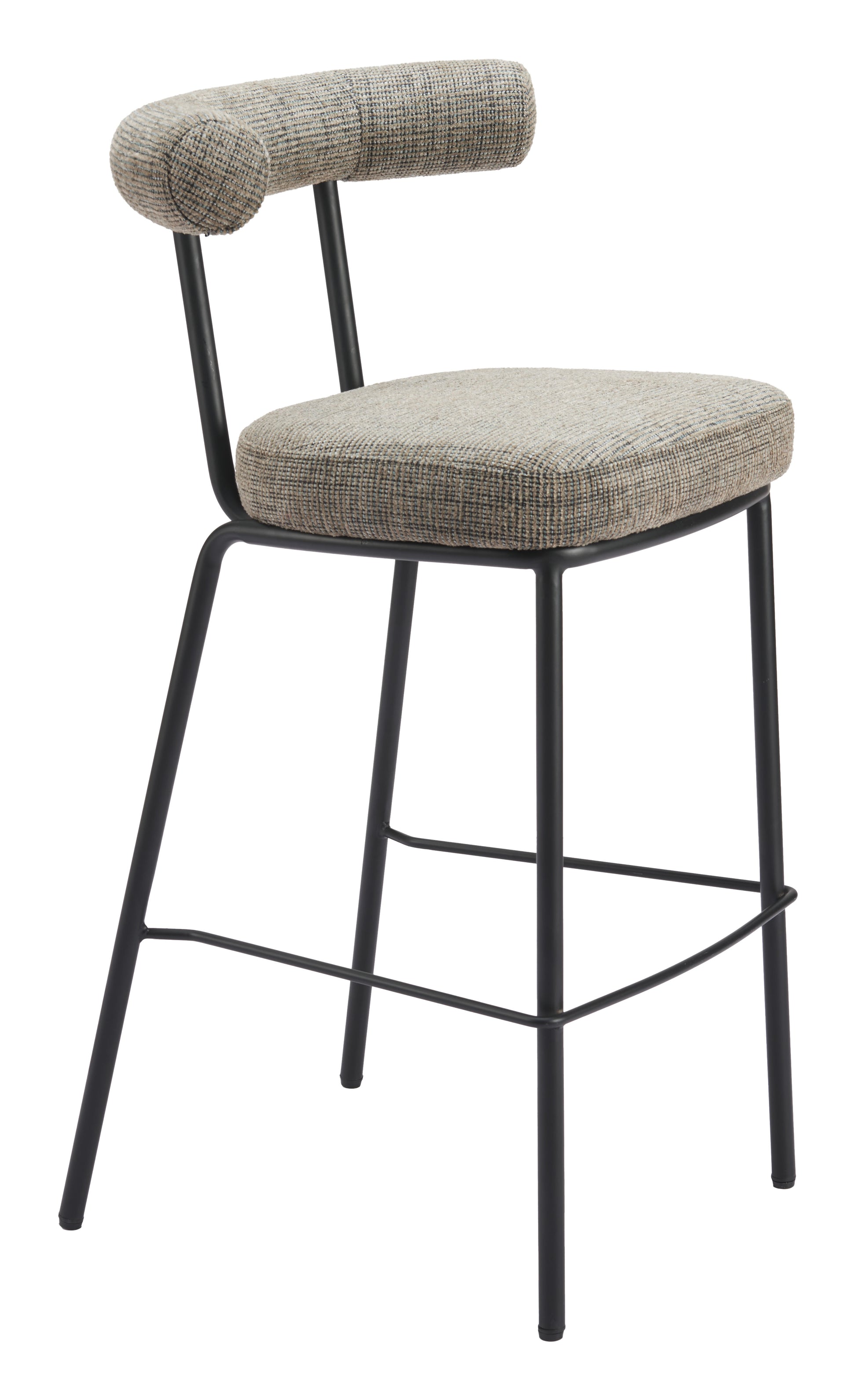 Kede Barstool Green Tweed style shot 2