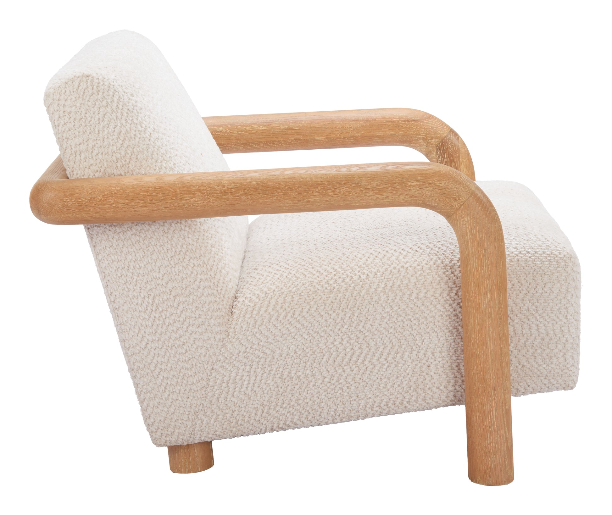 Subliem Accent Chair Cotton White style shot 2