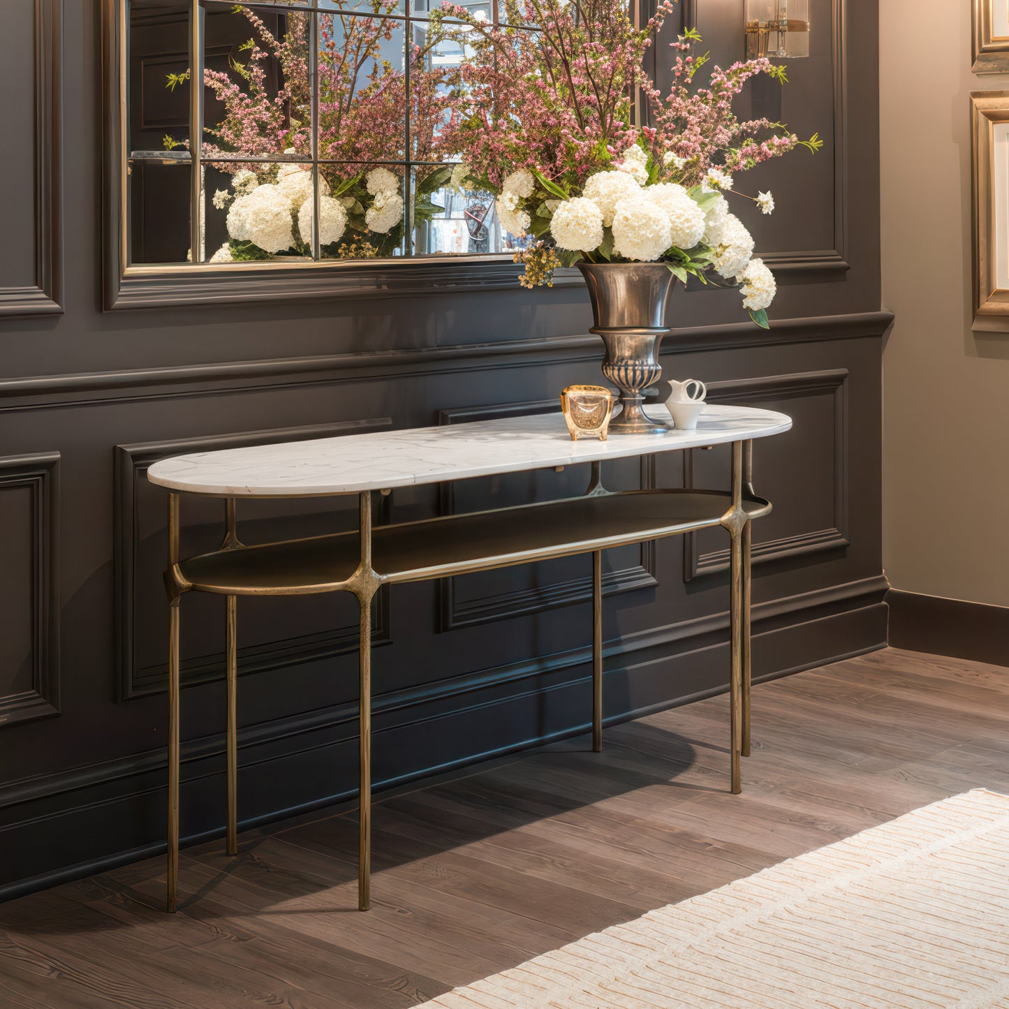 Bild Console Table White & Brass style shot 1