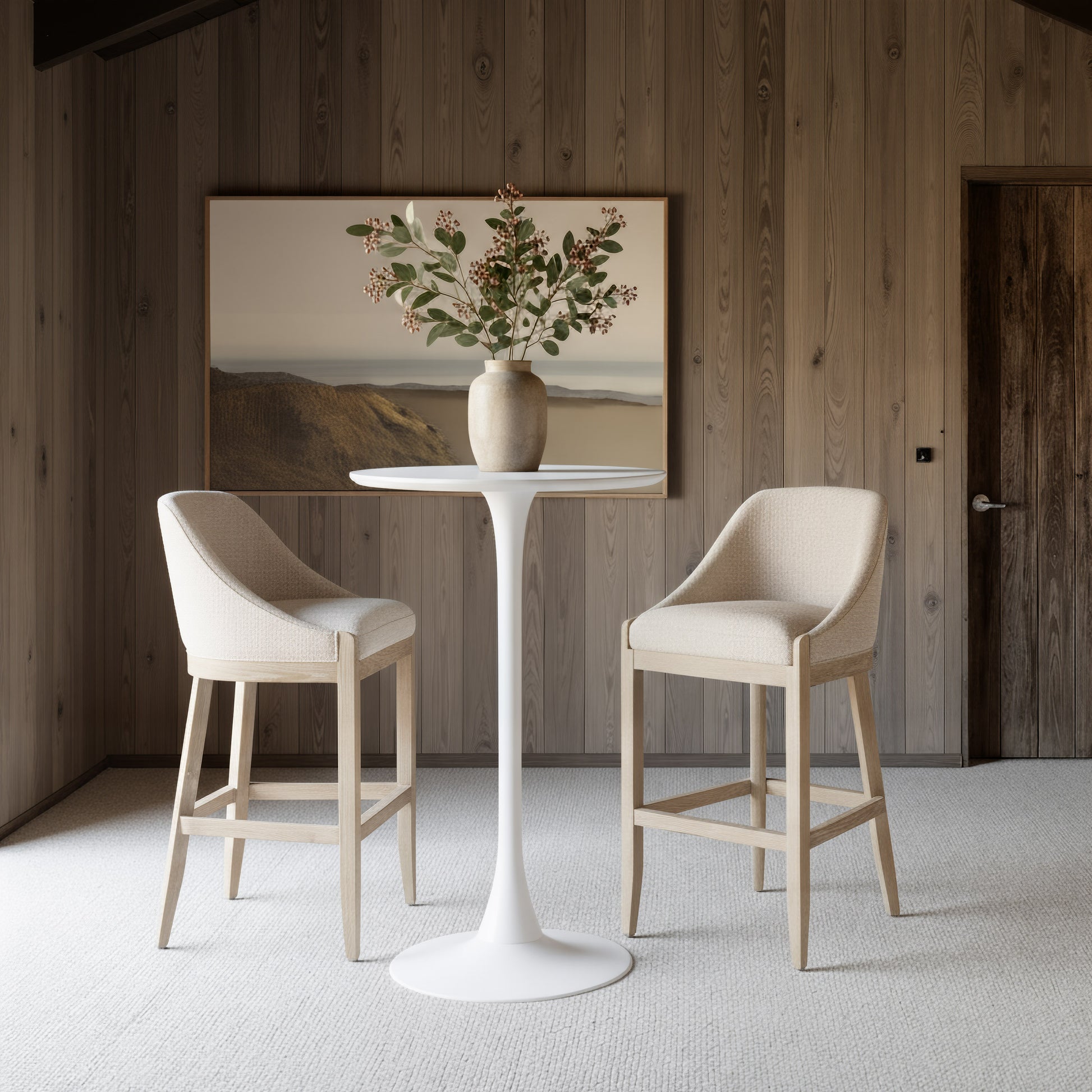 Auray Bar Table White