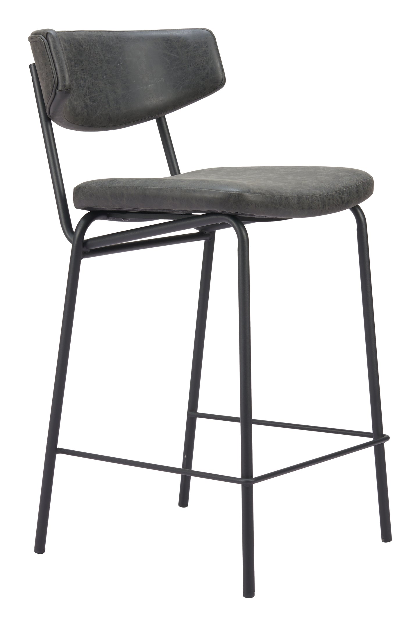 Charon Counter Stool (Set of 2) Vintage Black style shot 2