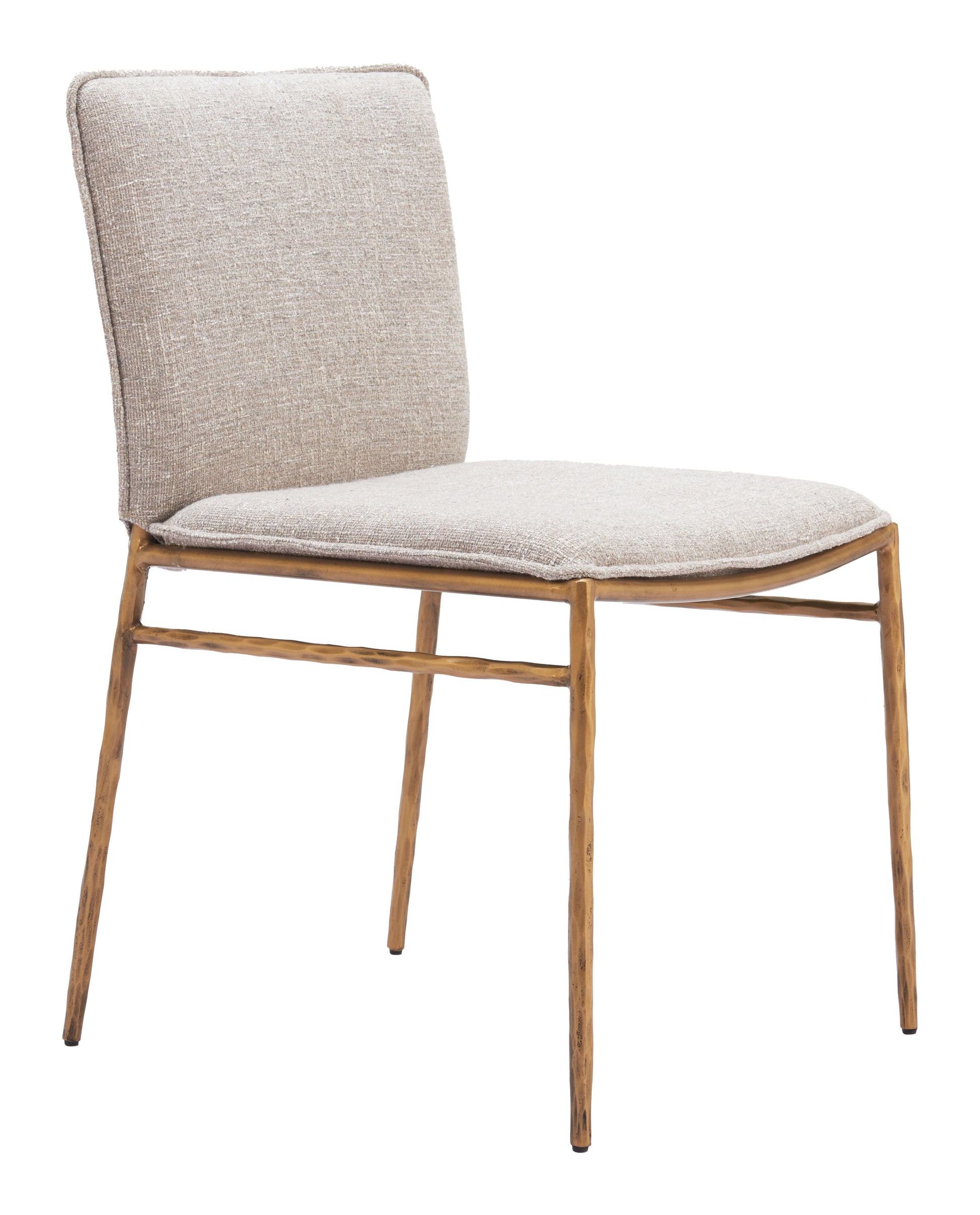 Nordvest Dining Chair Beige & Gold style shot 2