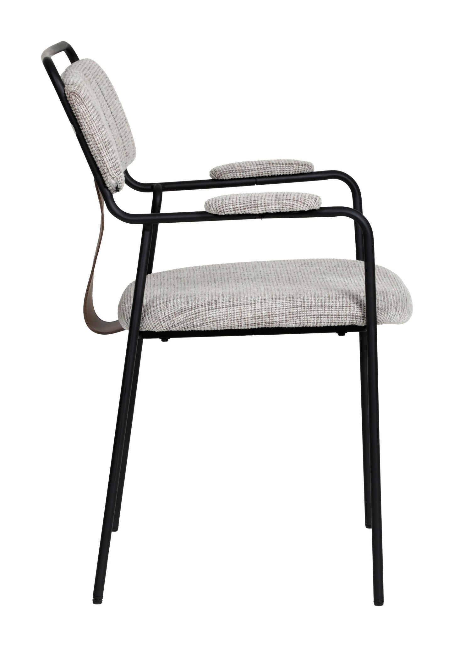 Couva Dining Chair (Set of 2) Gray Tweed style shot 1