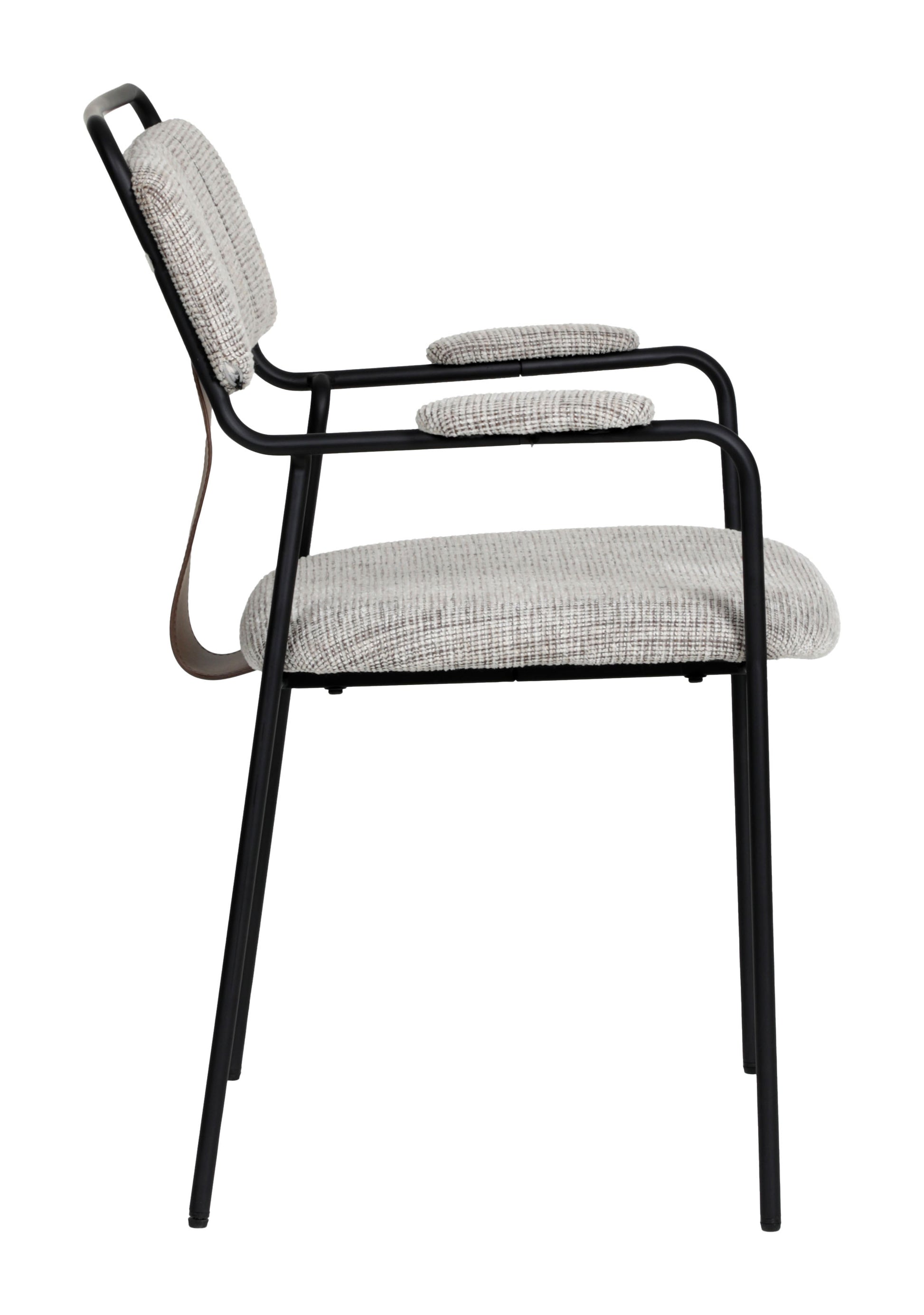 Couva Dining Chair (Set of 2) Gray Tweed style shot 1