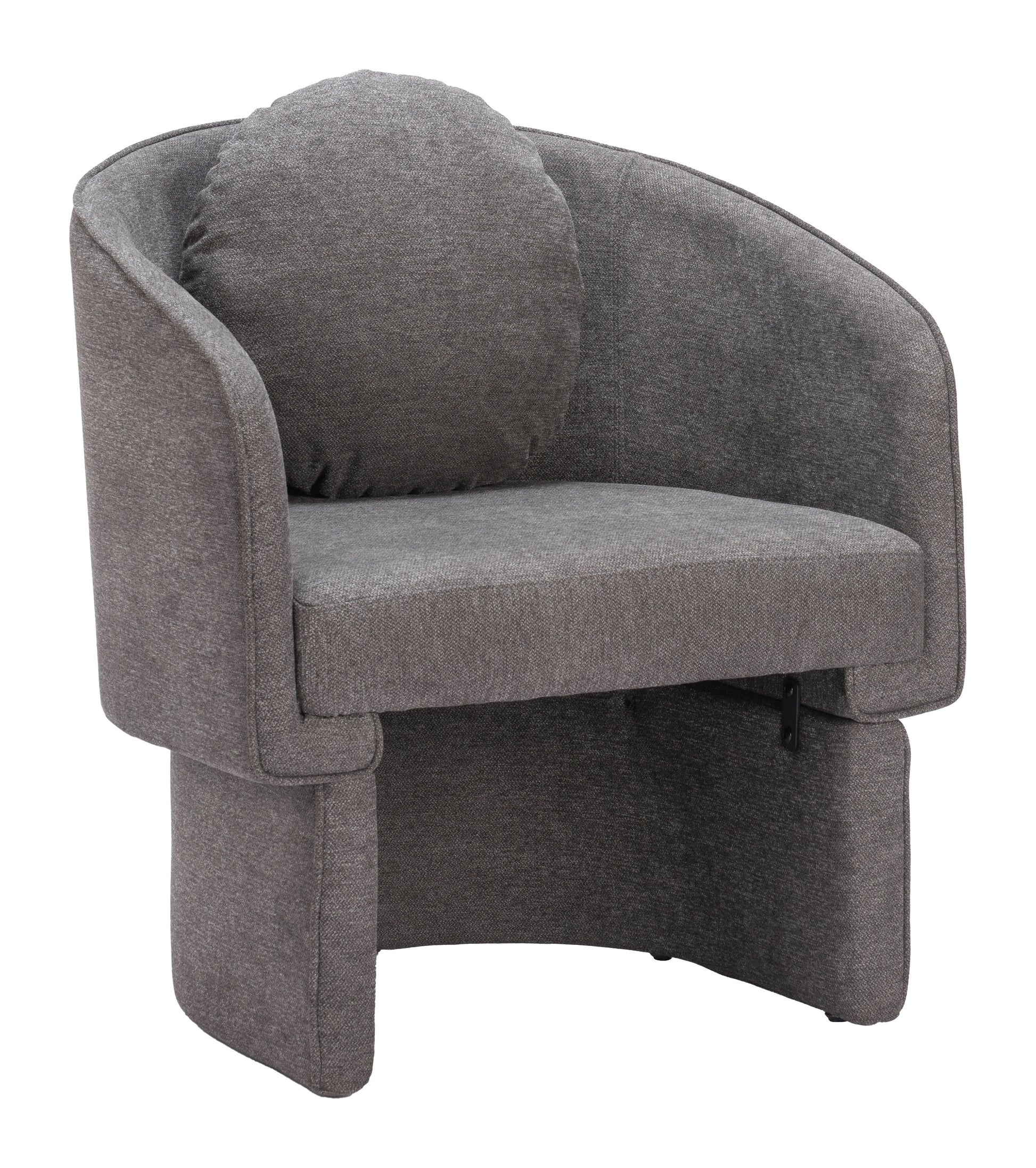 Olya Accent Chair Truffle Gray style shot 1