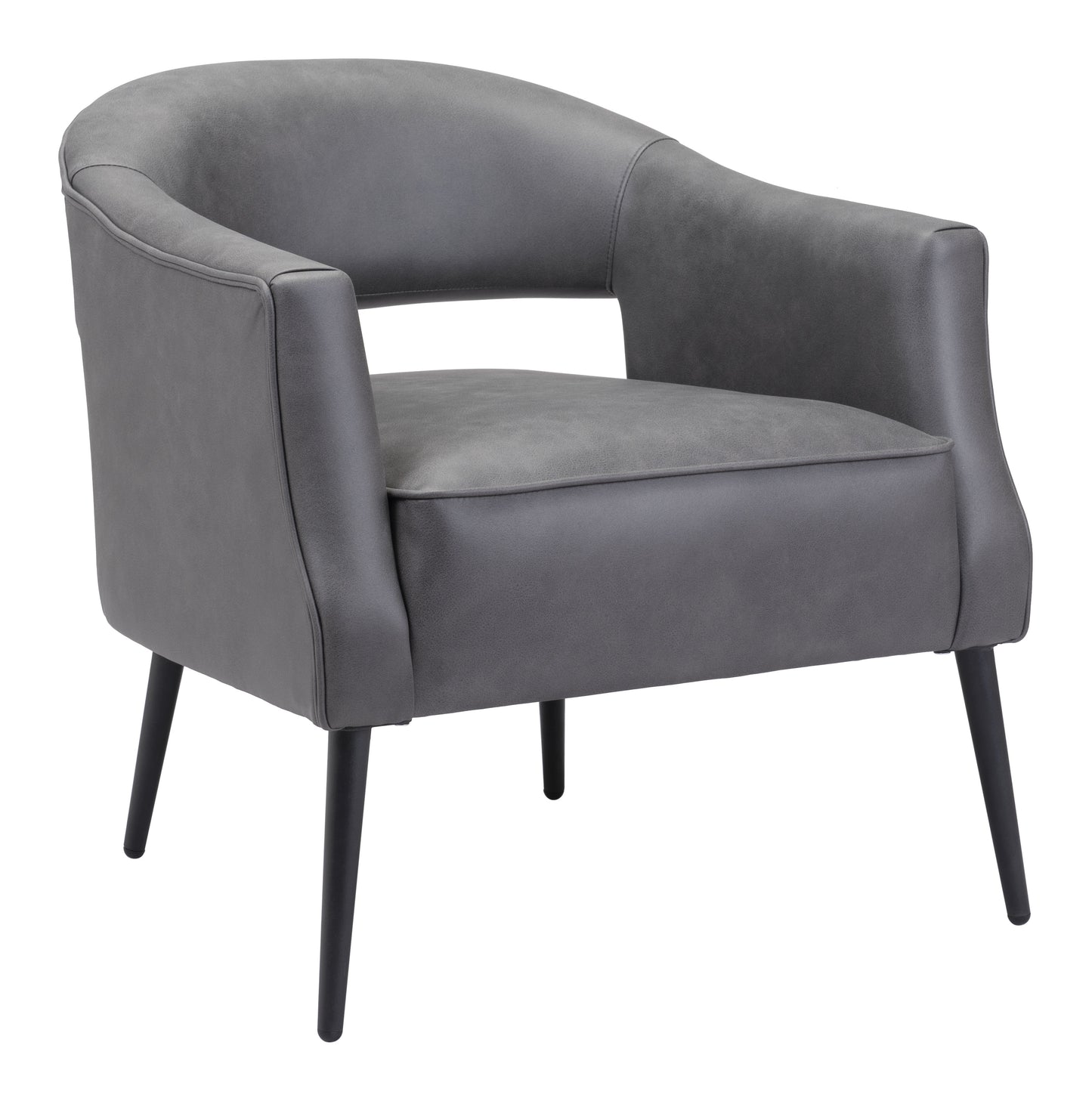 Berkeley Accent Chair Vintage Gray style shot 1