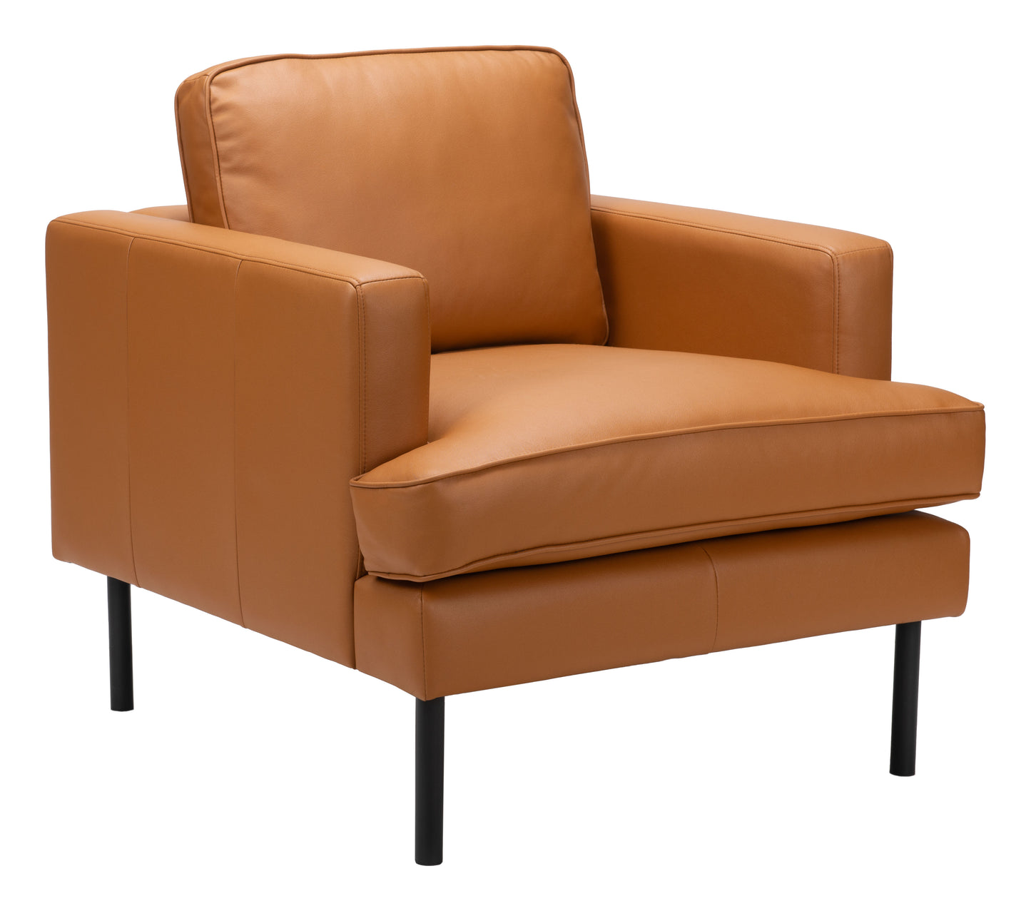 Decade Armchair Brown style shot 2