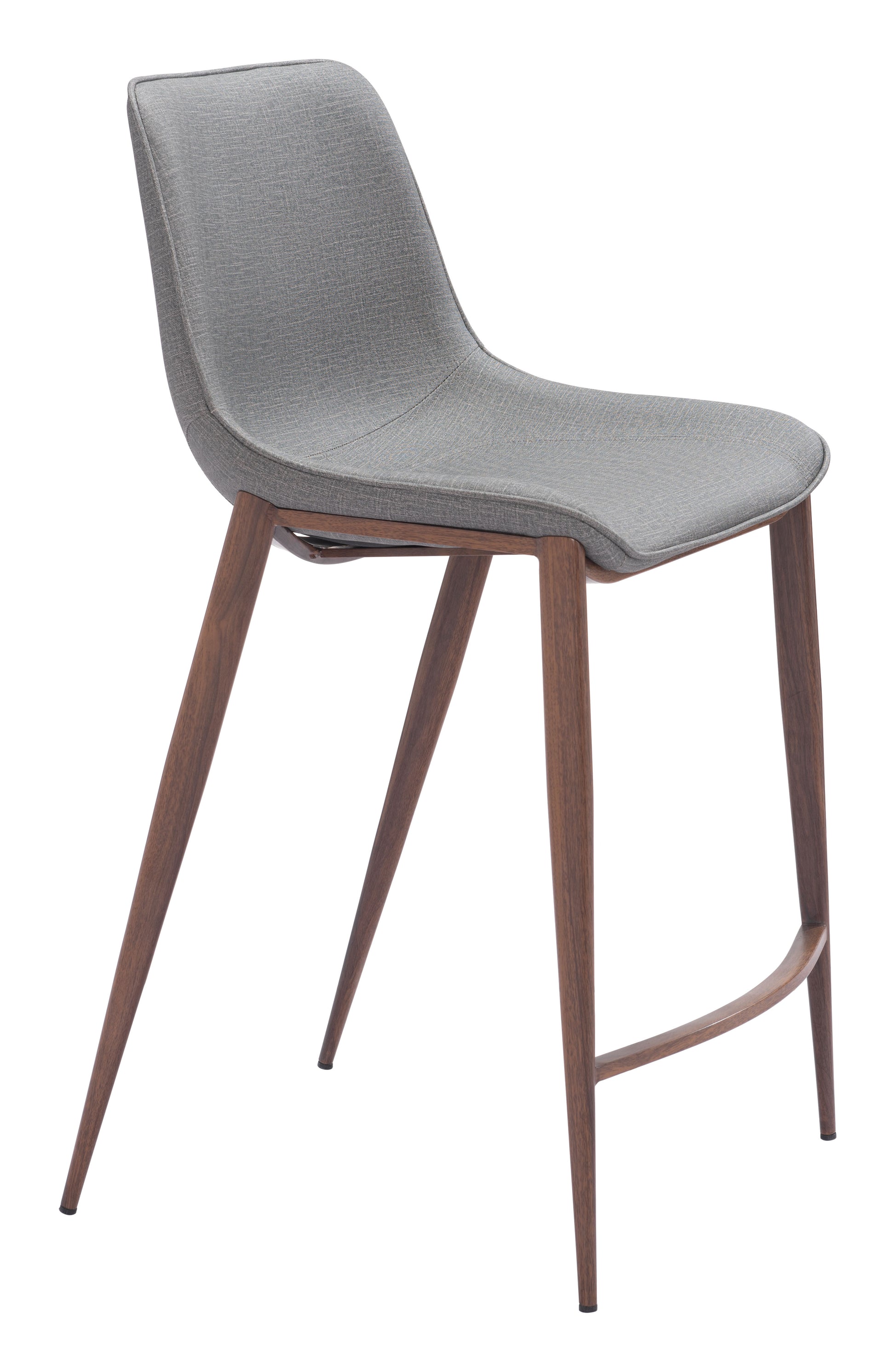 Magnus Counter Stool (Set of 2) Slate Gray & Walnut style shot 1