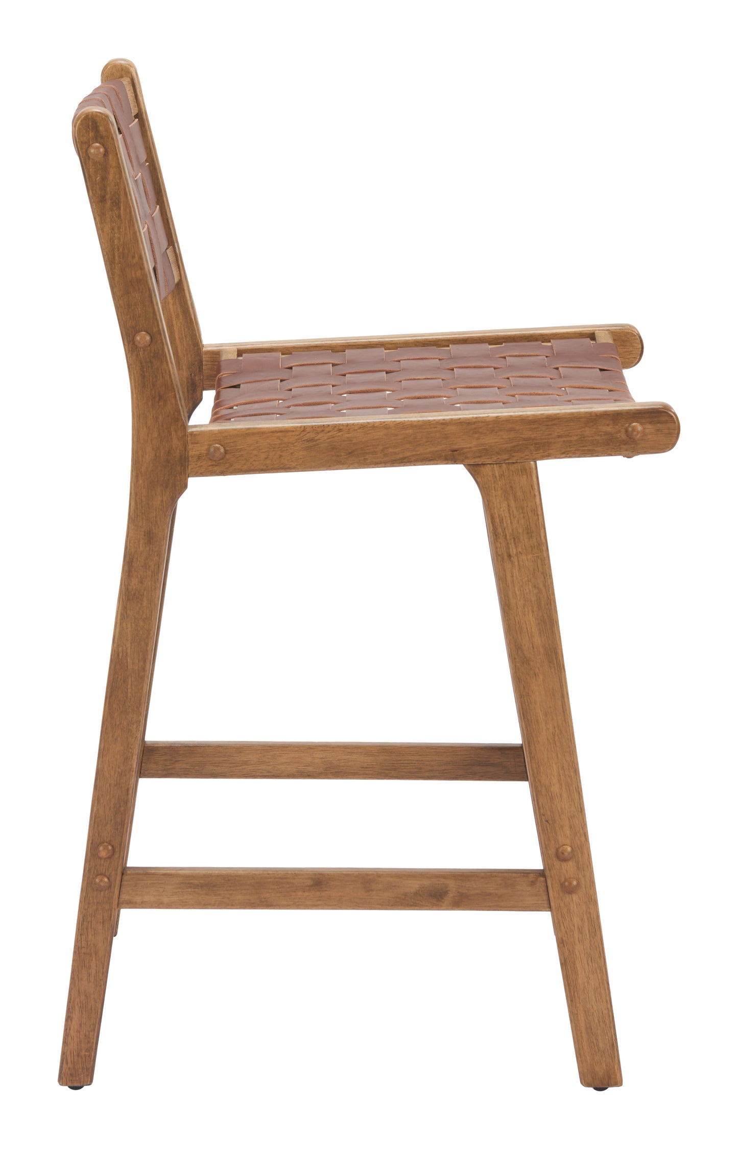 Feder Counter Stool (Set of 2) Brown style shot 1