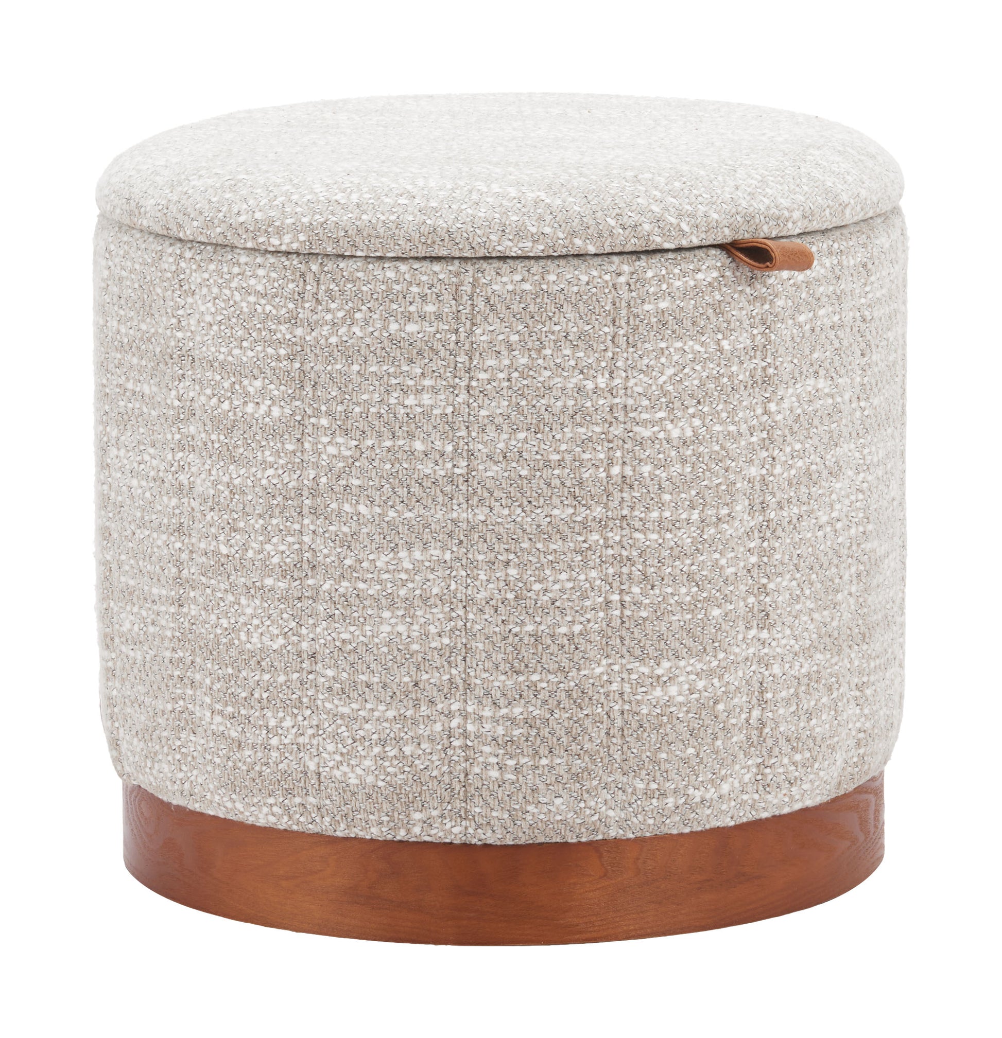 Fije Storage Ottoman Gray style shot 1