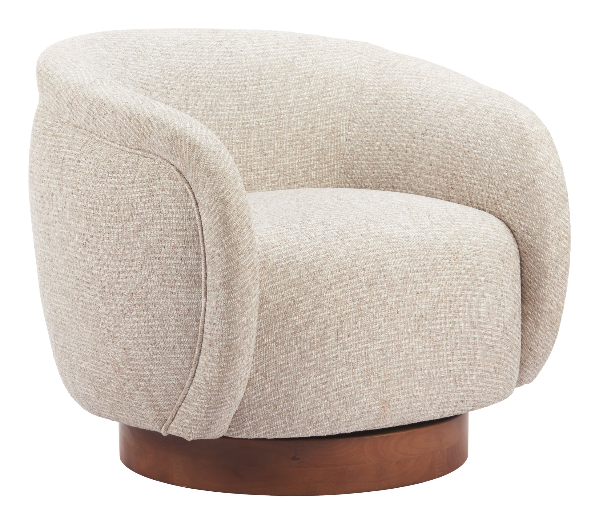 Vinta Swivel Chair Beige style shot 1