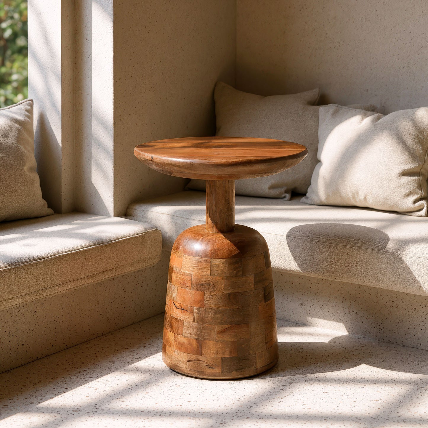 Kelk Side Table Walnut style shot 1