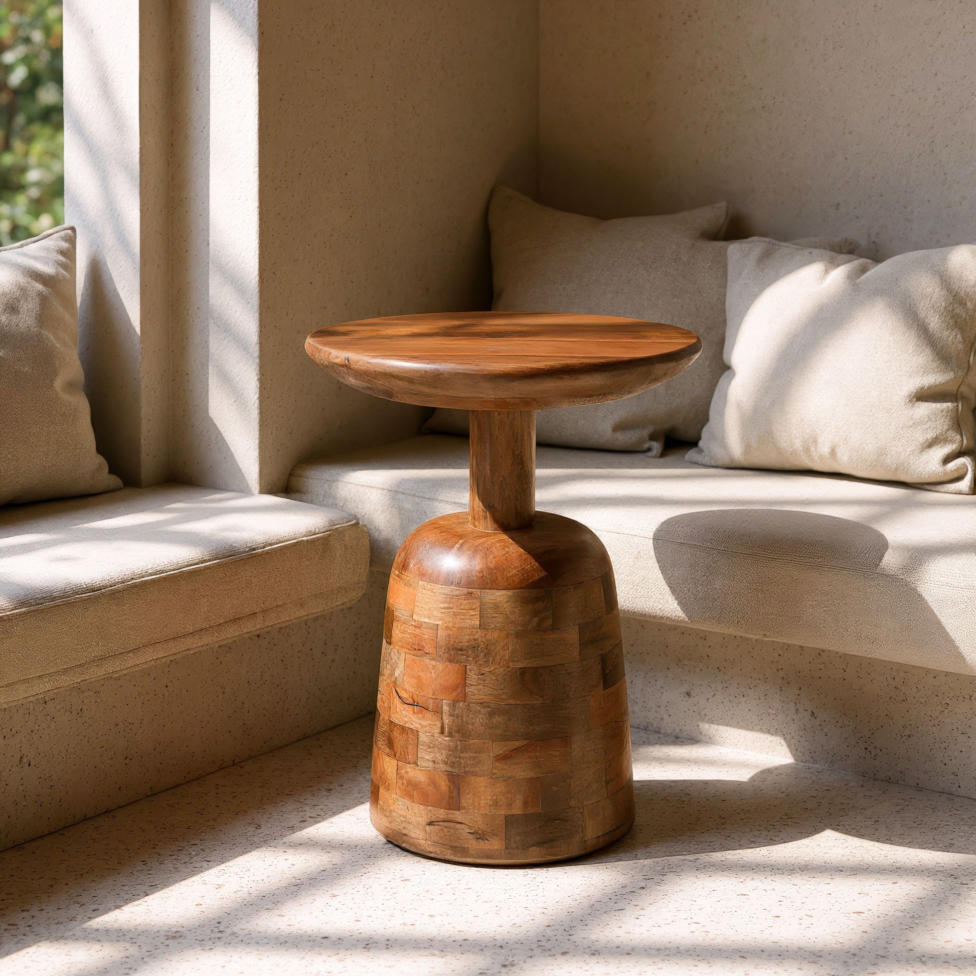 Kelk Side Table Walnut style shot 1