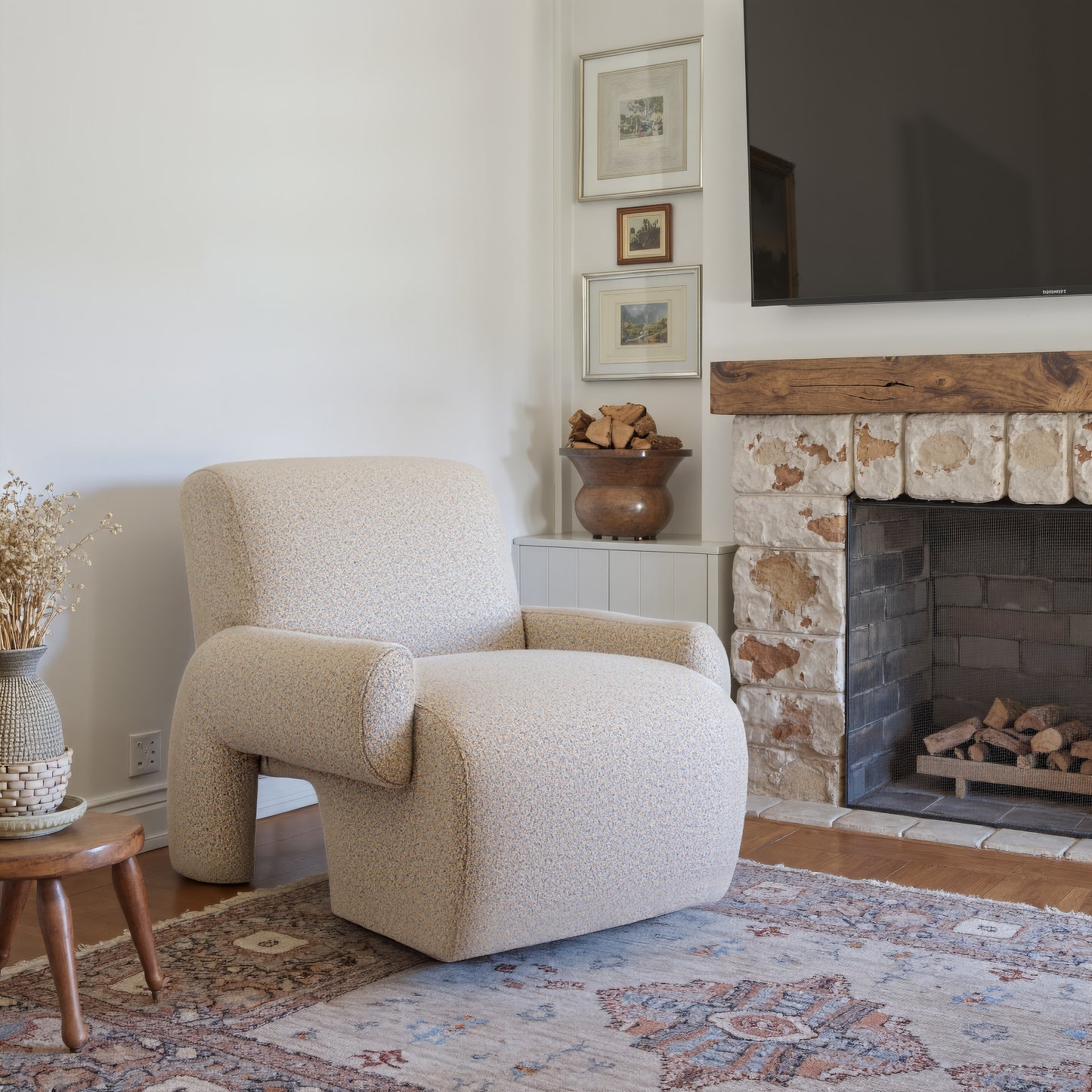 Rura Accent Chair Heathered Beige