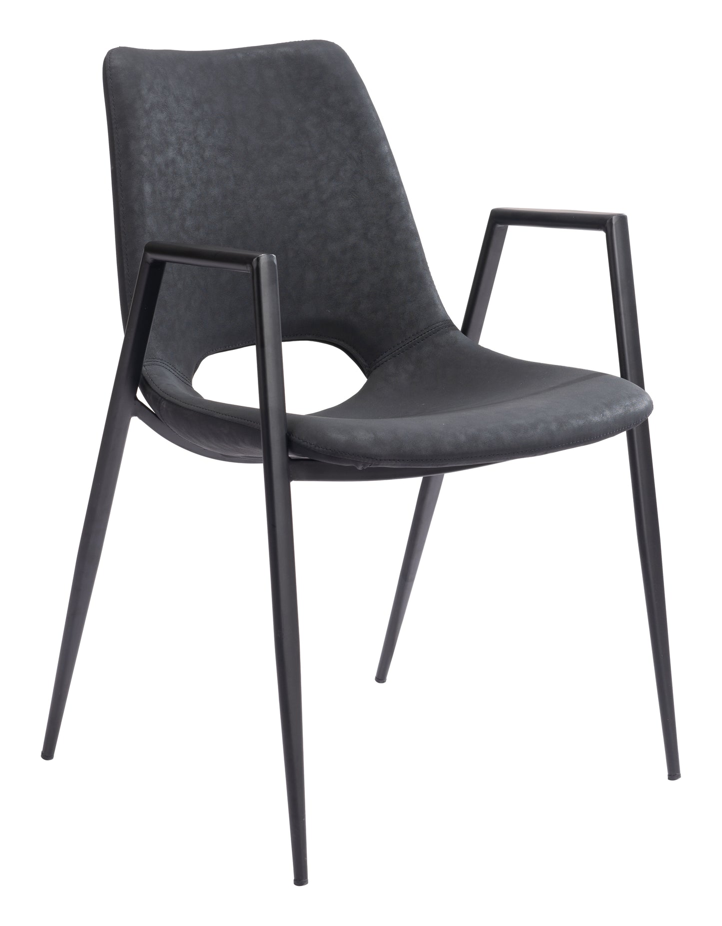 Desi Dining Chair (Set of 2) Black style shot 2