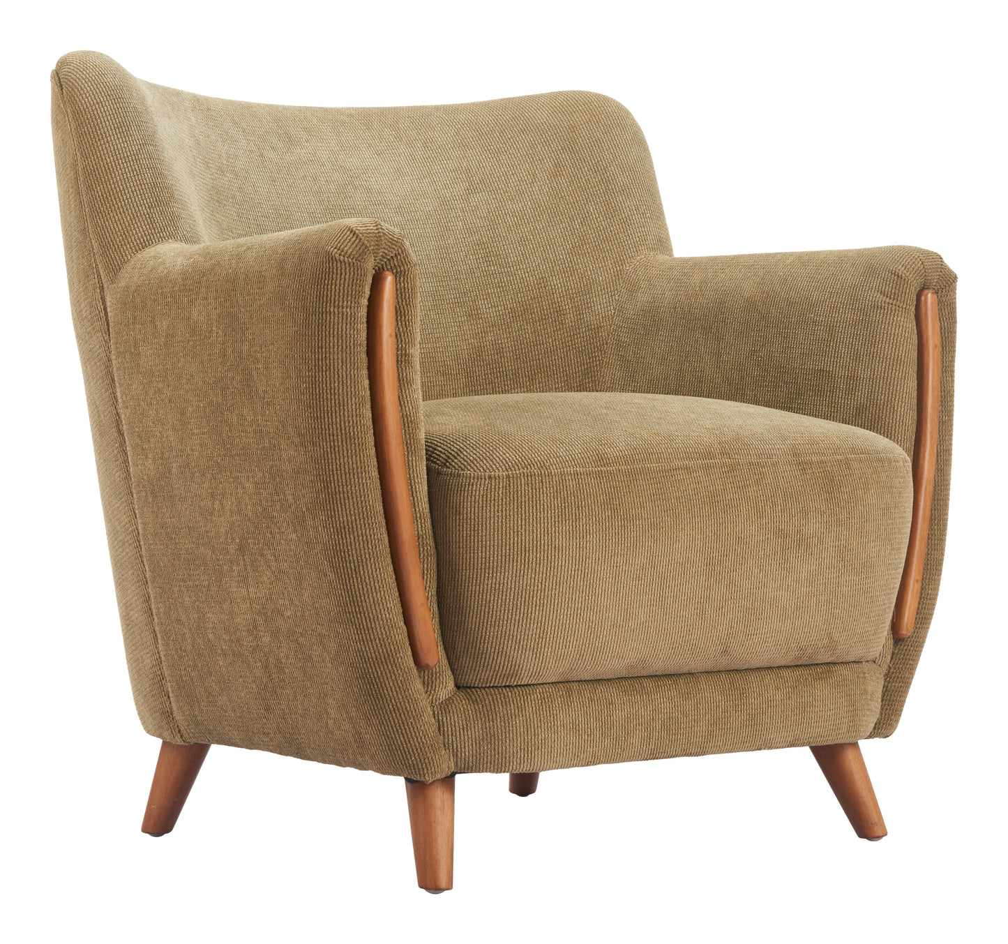 Hako Accent Chair Olive Green style shot 1